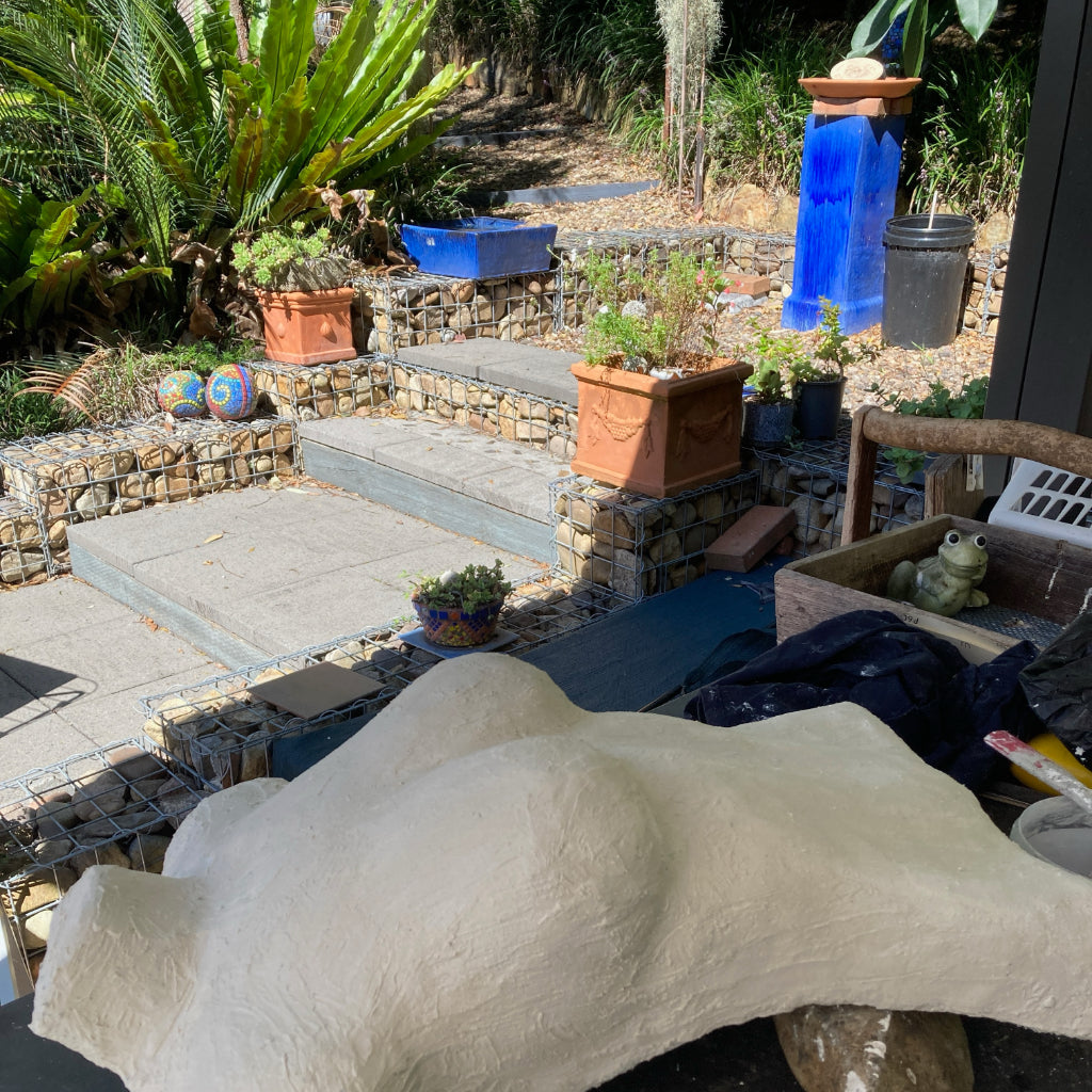 Handmade Torso Substrate for Mosaic