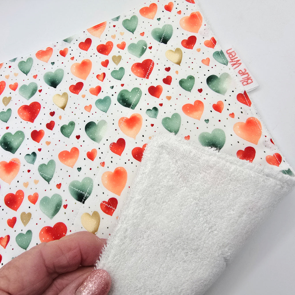 Two Heart Design Wash Cloths Gift Set and more