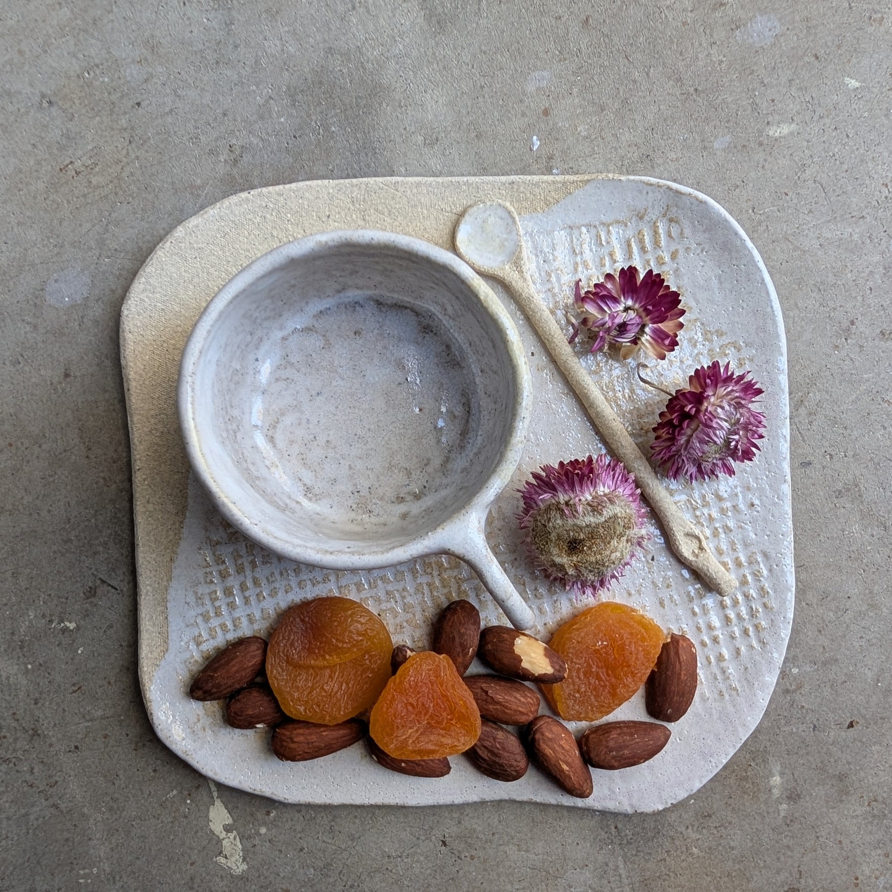 Handmade Ceramic Tea & Treat Set | delicate • earthy • organic