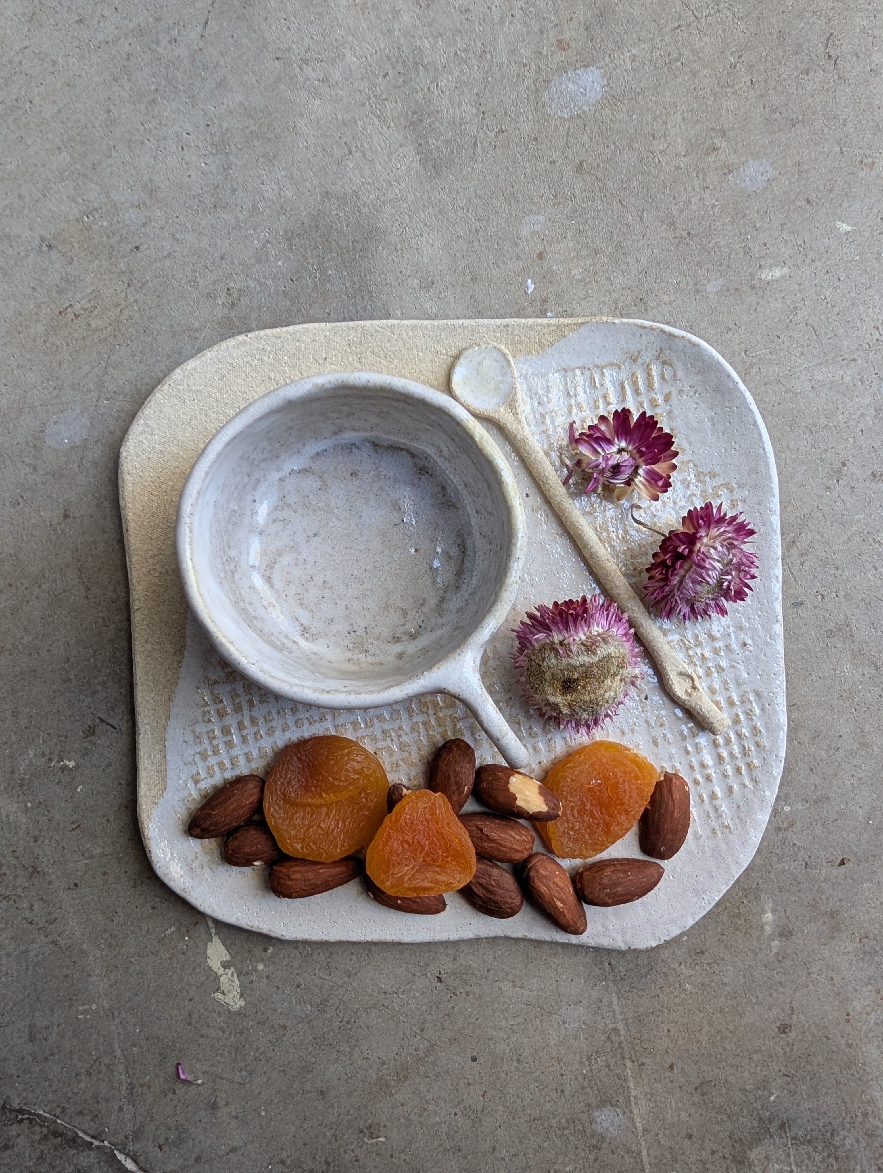 Handmade Ceramic Tea & Treat Set | delicate • earthy • organic