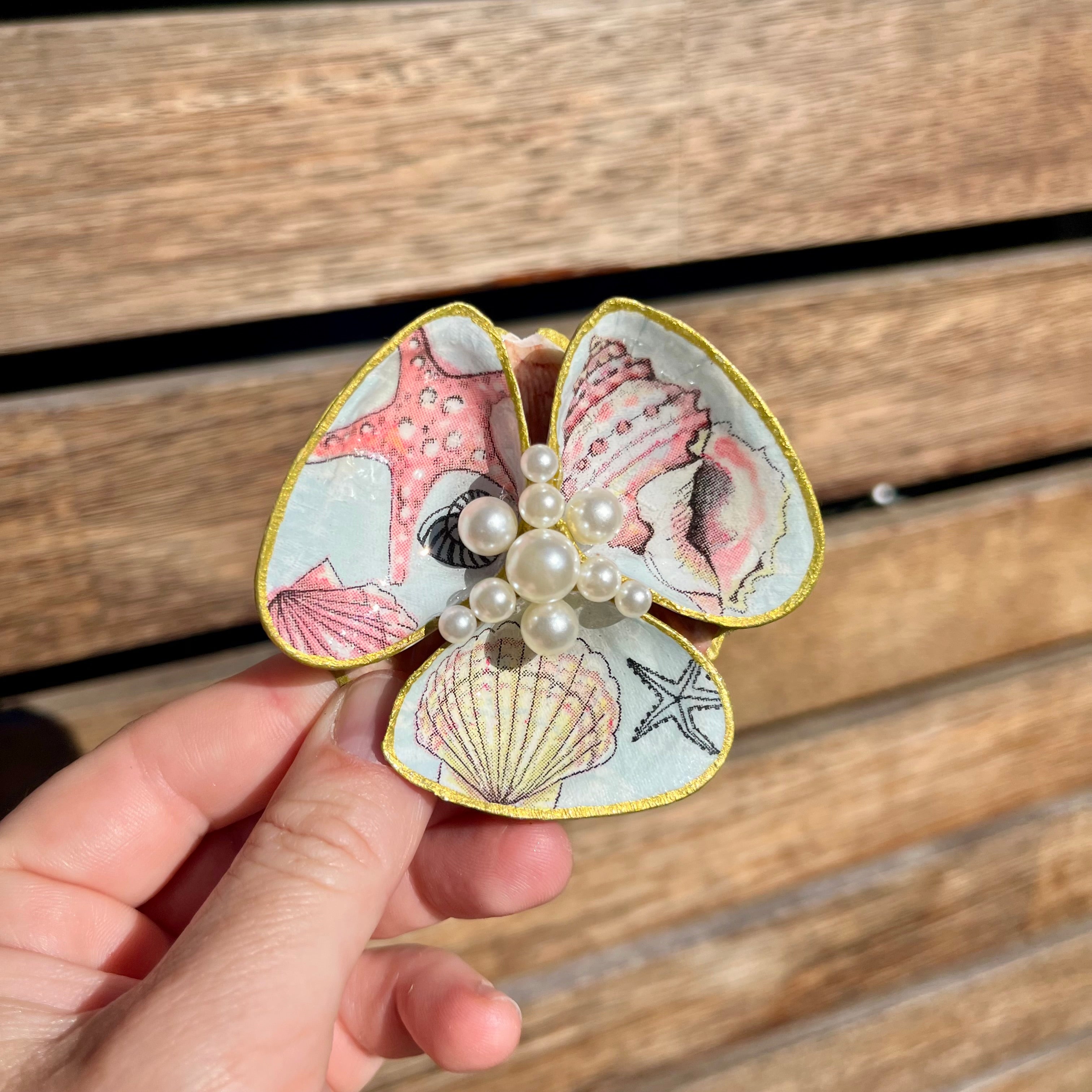 Shell Trinket Tray With Shell Design