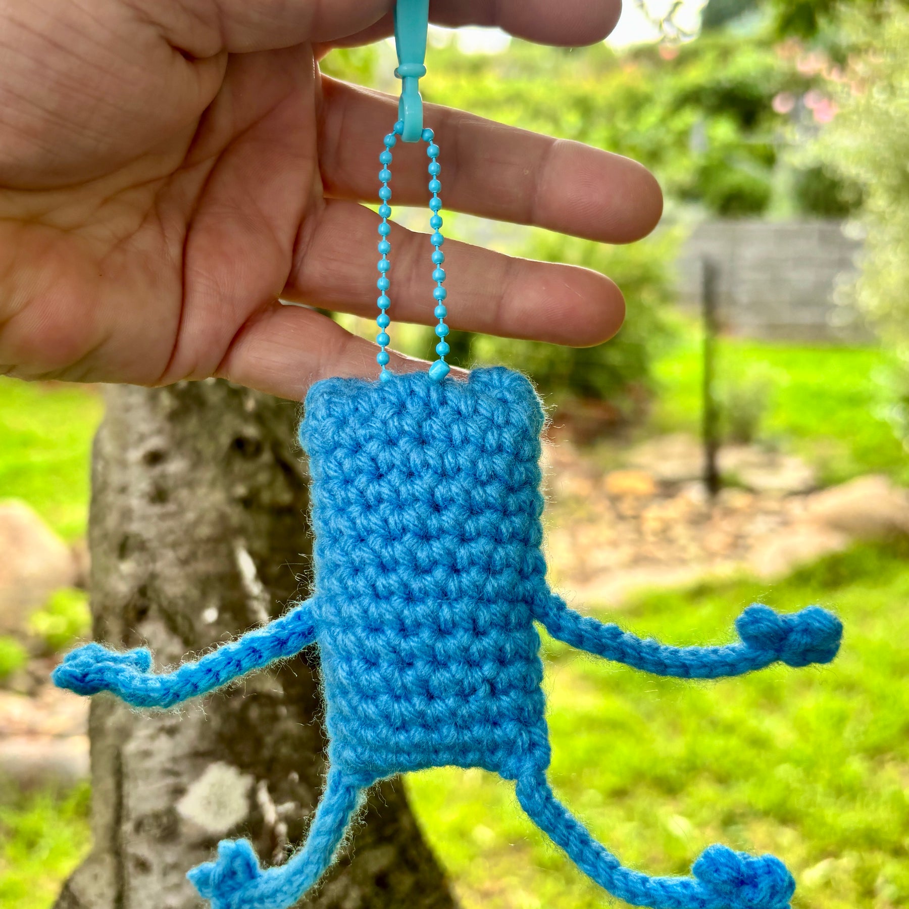 Funny Floppy Frog Keychain Bag Tag