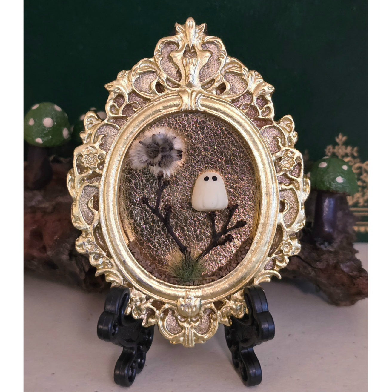 Glow-in-Dark Ghost Magnet | Mini Halloween Frame