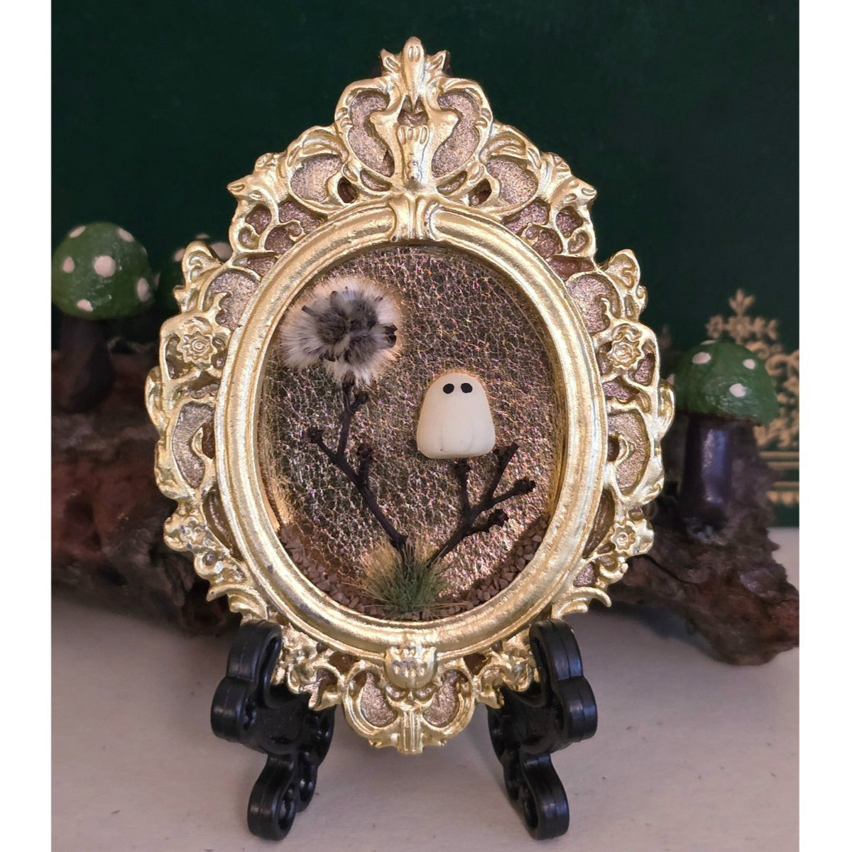 Glow-in-Dark Ghost Magnet | Mini Halloween Frame