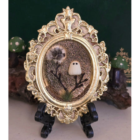 Glow-in-Dark Ghost Magnet | Mini Halloween Frame