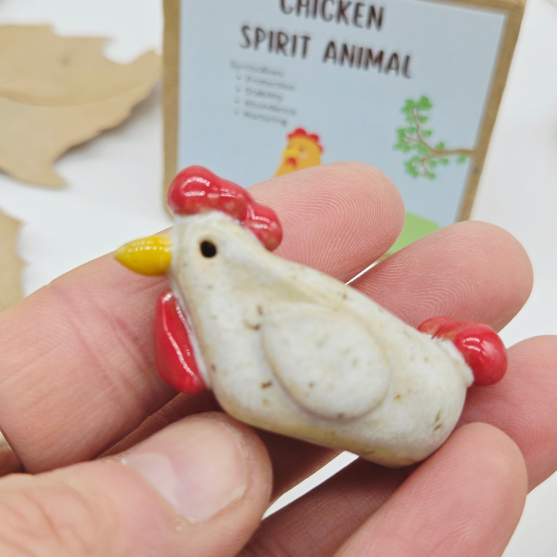 Spirit Animal - Chicken Speckled White