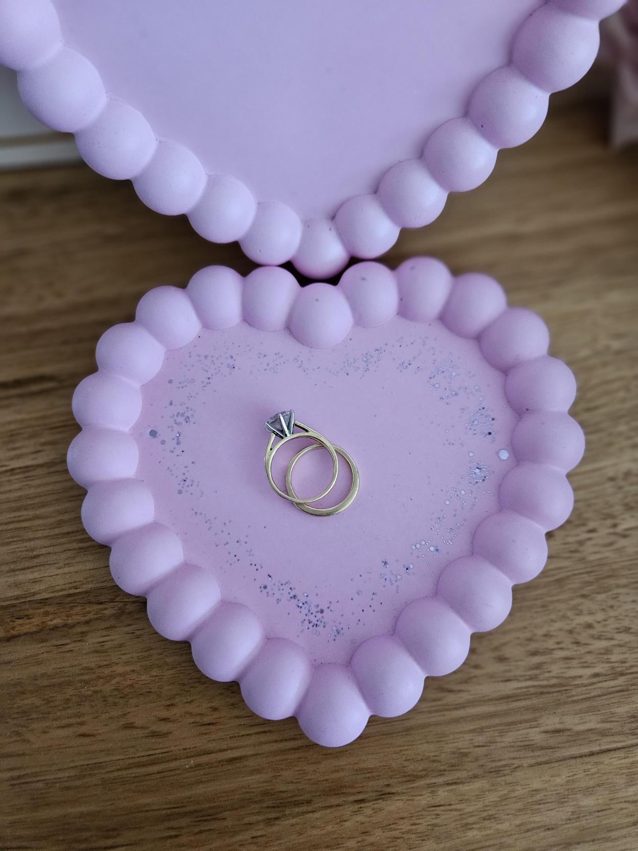Bubble Heart trinket tray