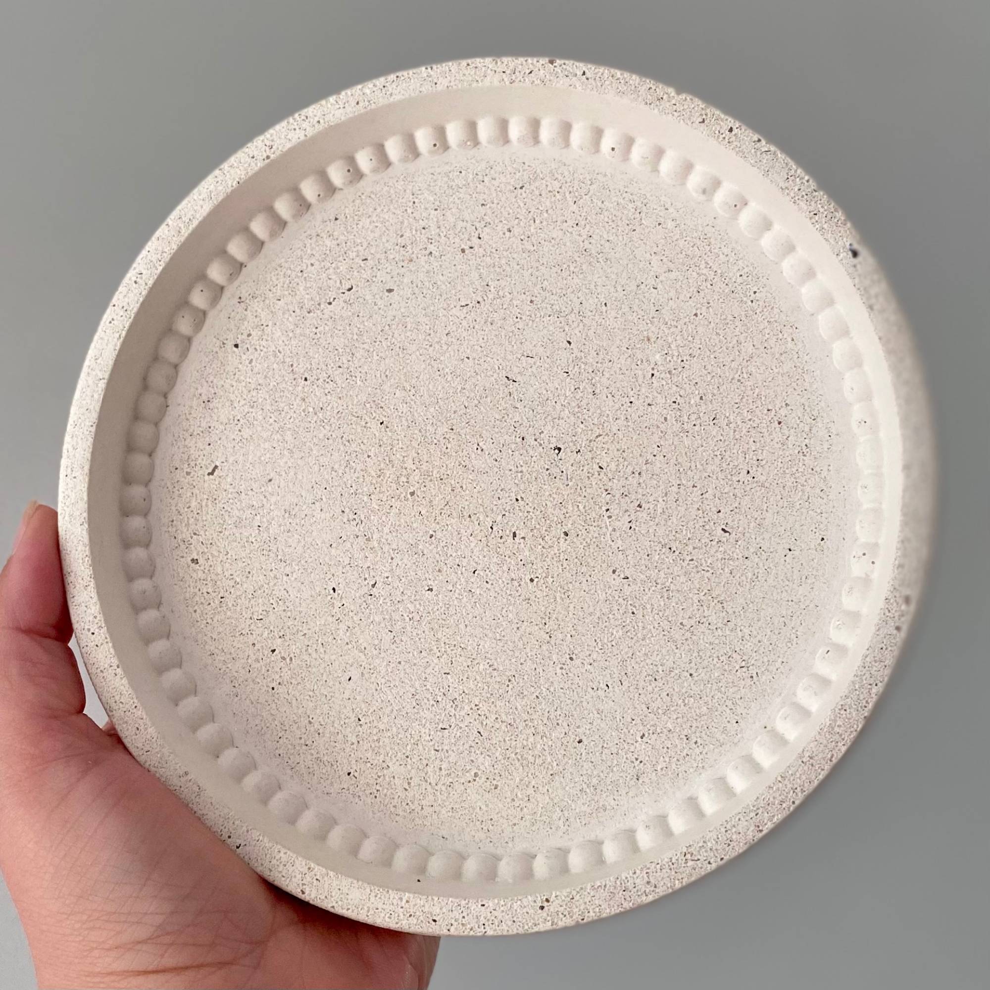 Round Decorative Platter | Textured decor collection