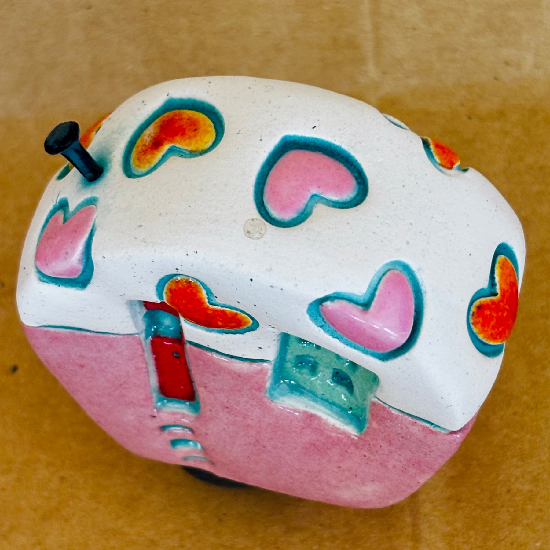 Small Retro Collectable Ceramic Caravan 6