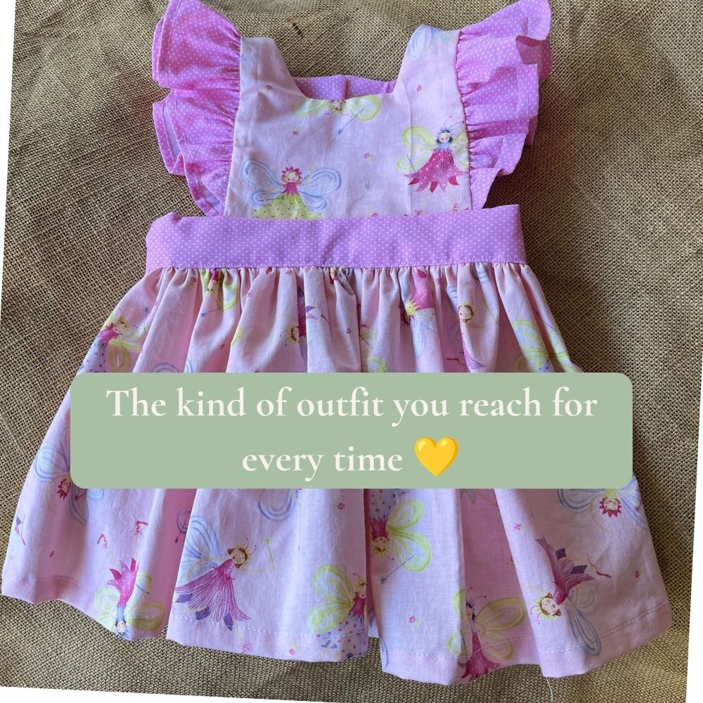 Handmade toddler pinafore / dress | Fairies