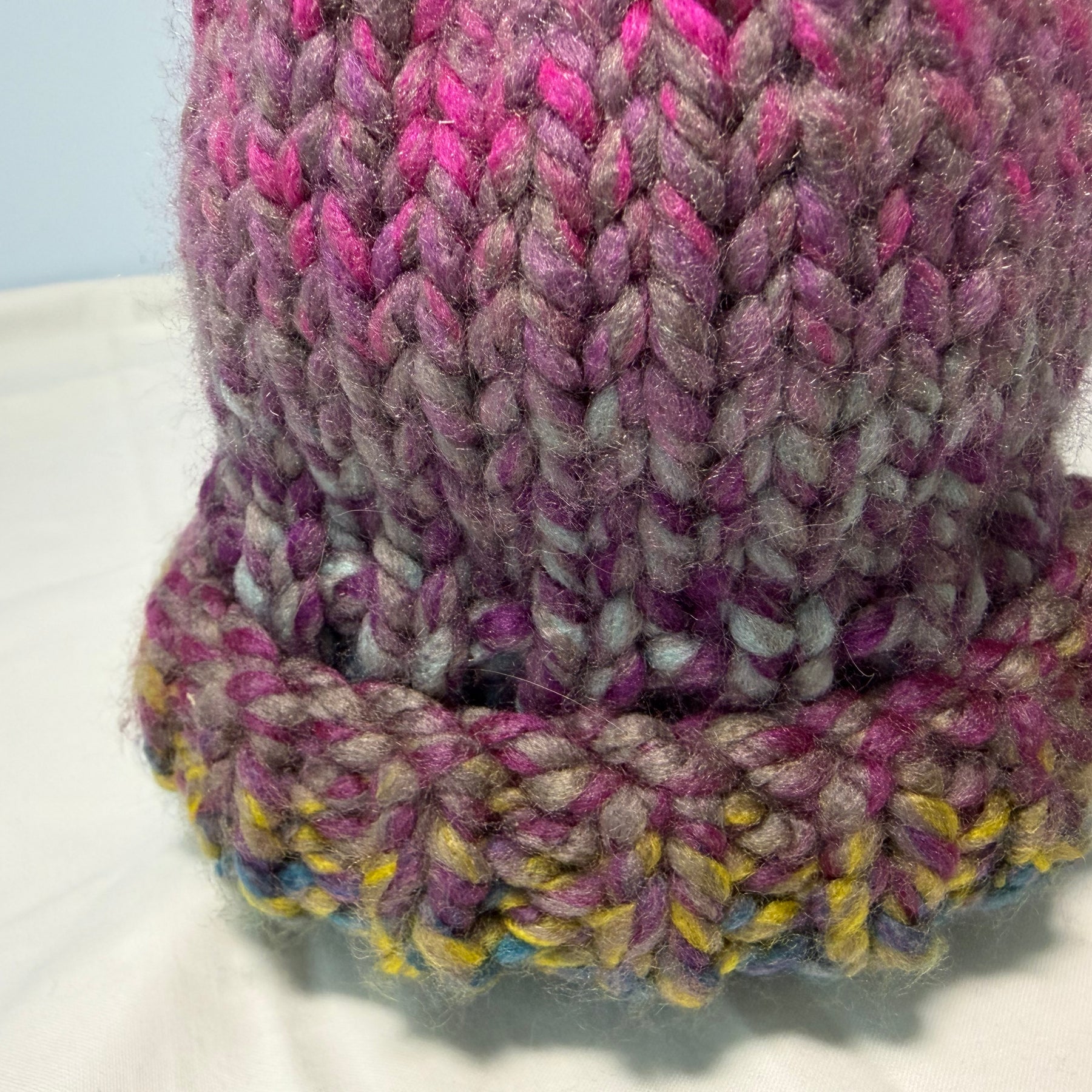 Chunky Knit Multicoloured Beanie 9-12 months