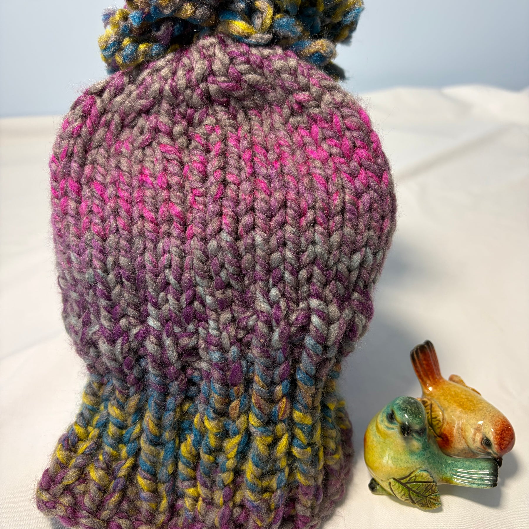 Chunky Knit Multicoloured Beanie 9-12 months