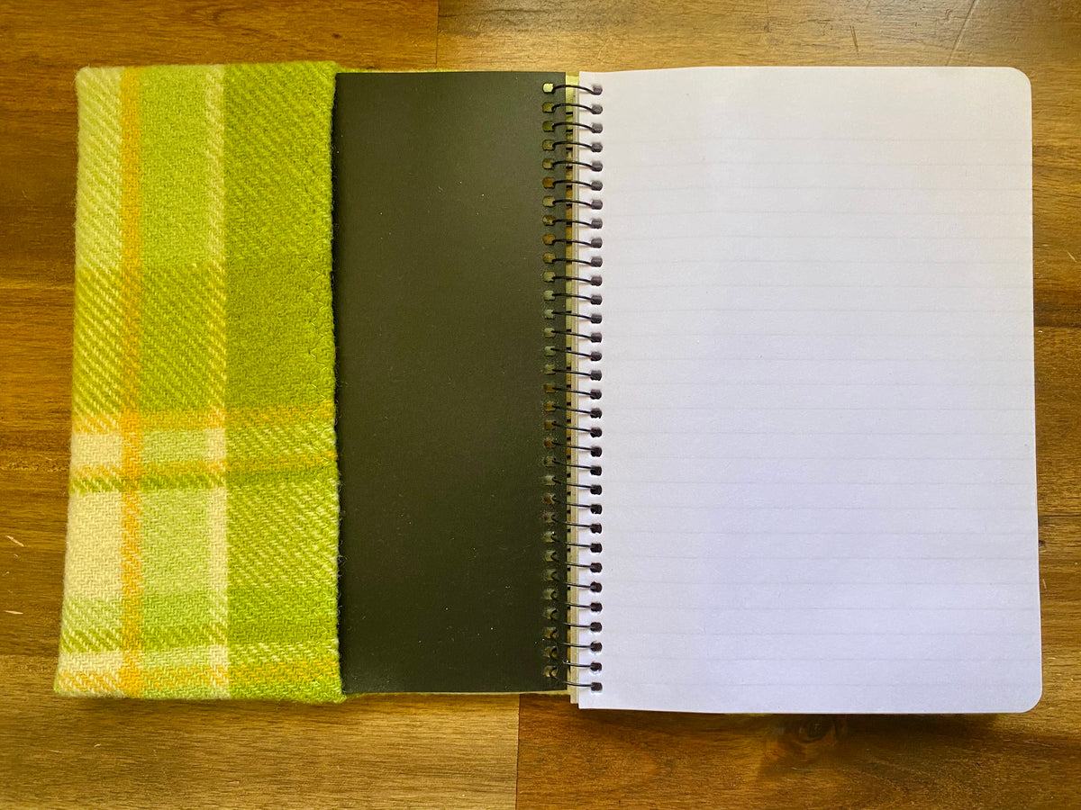 A5 Upcycled Notebook Wombat - Green