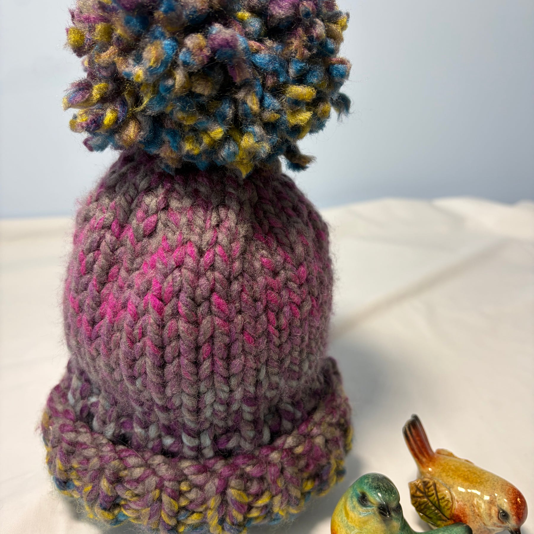 Chunky Knit Multicoloured Beanie 9-12 months