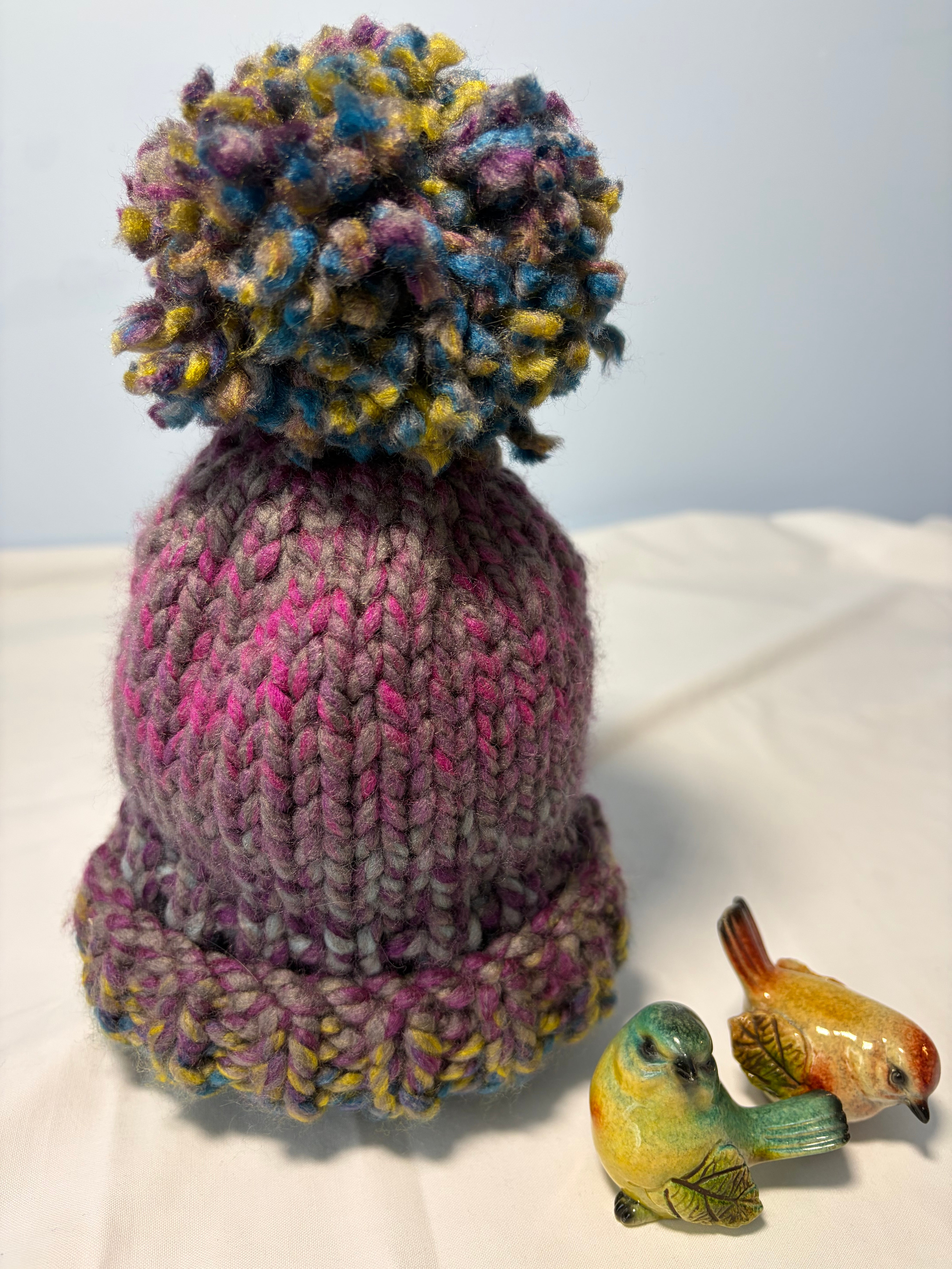 Chunky Knit Multicoloured Beanie 9-12 months