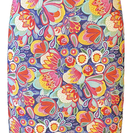 Padded Ironing board cover-Carnival Flowers