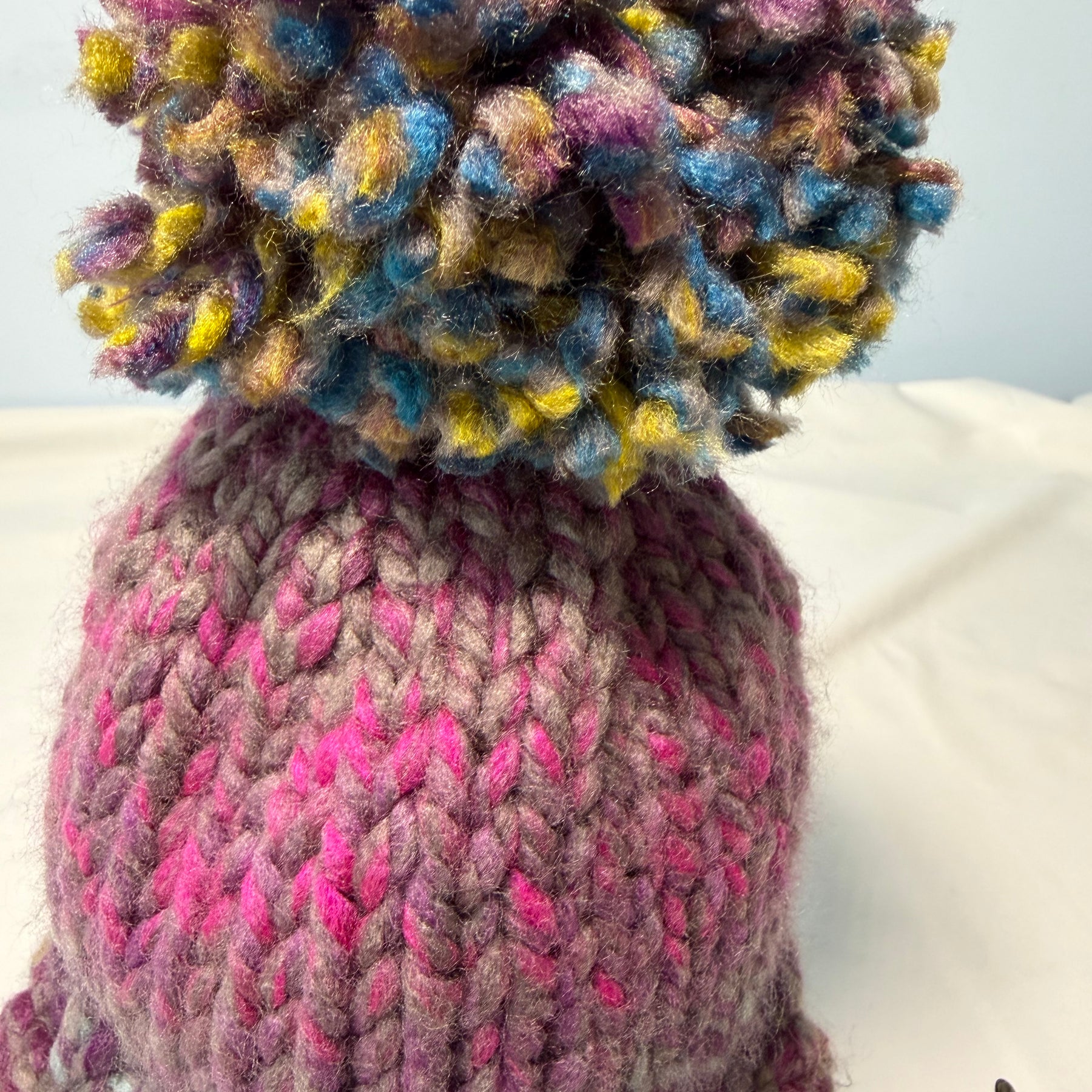 Chunky Knit Multicoloured Beanie 9-12 months
