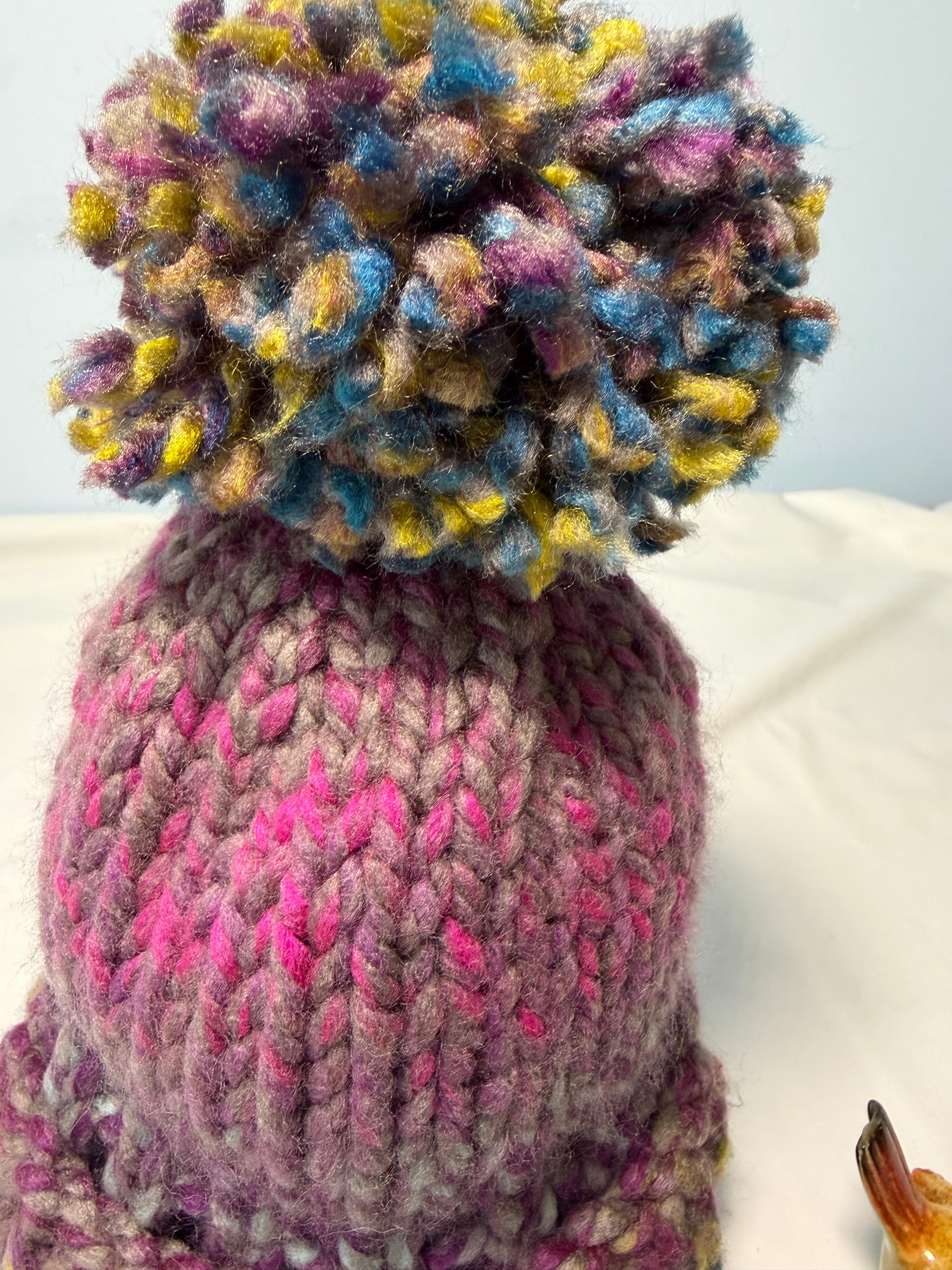 Chunky Knit Multicoloured Beanie 9-12 months