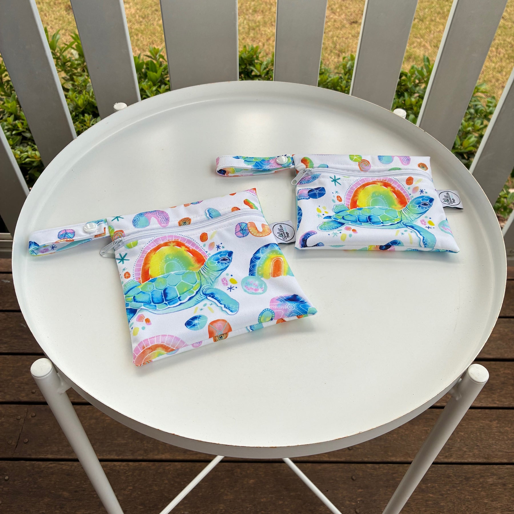 READY MADE Water-resistant wet bags - Turtle Cove (DaniEm Art) | Ready to ship | FREE Postage