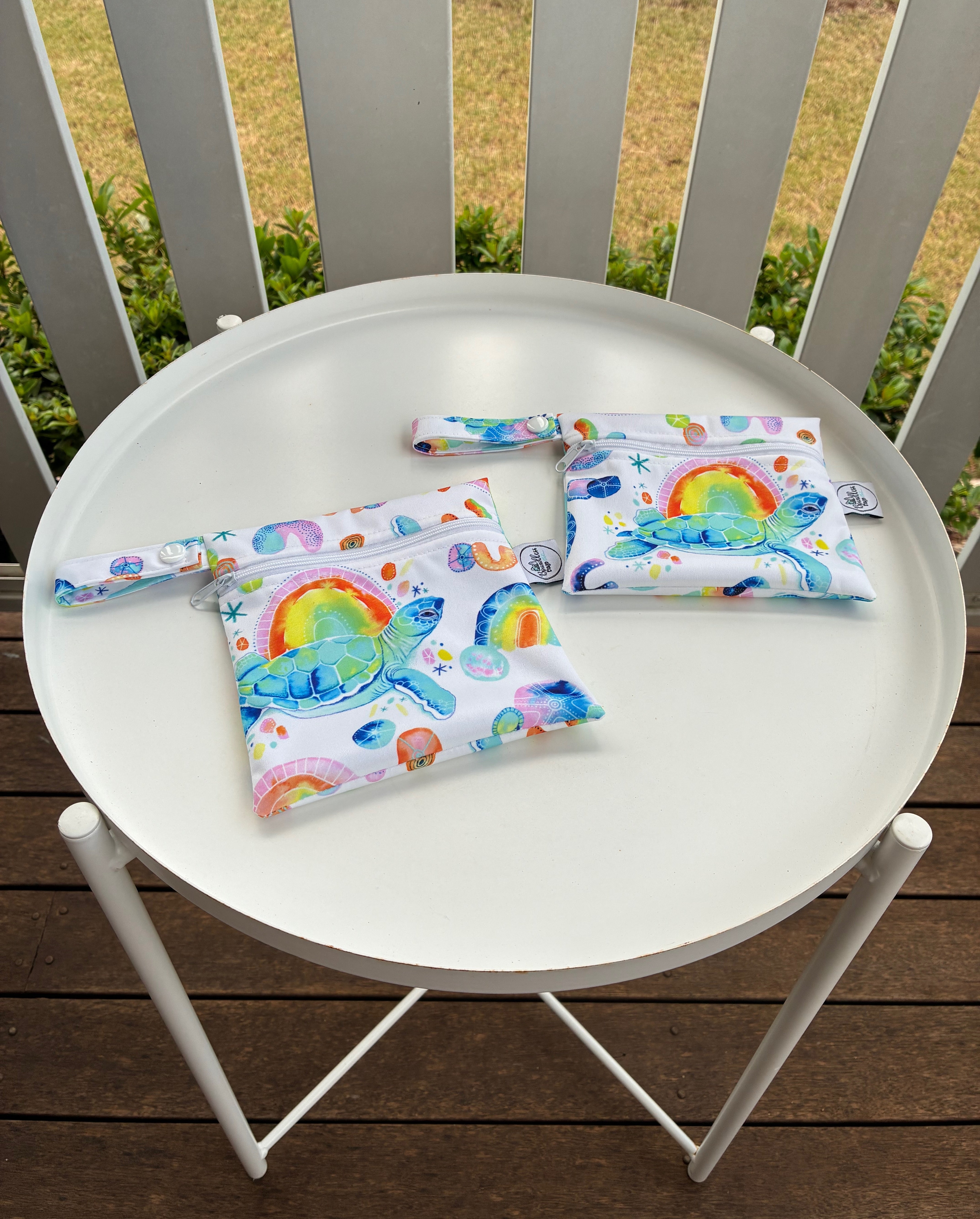 READY MADE Water-resistant wet bags - Turtle Cove (DaniEm Art) | Ready to ship | FREE Postage