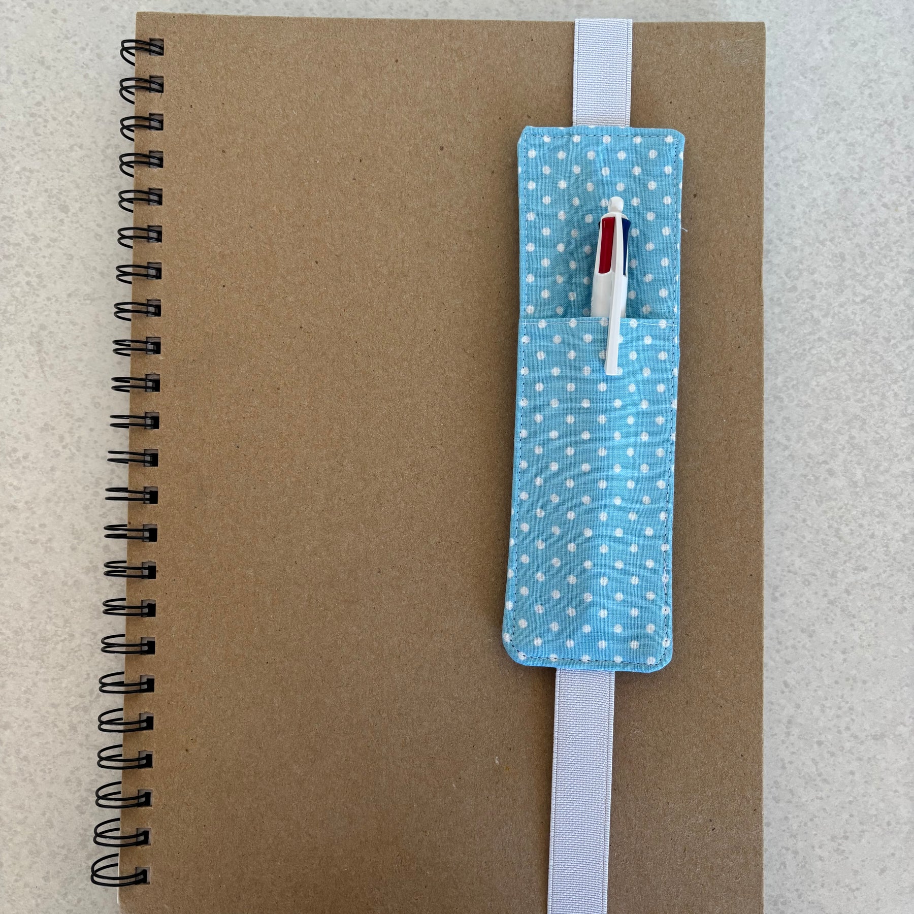 Handmade Fabric Bookmark with Pen Holder | Book Lover Gift