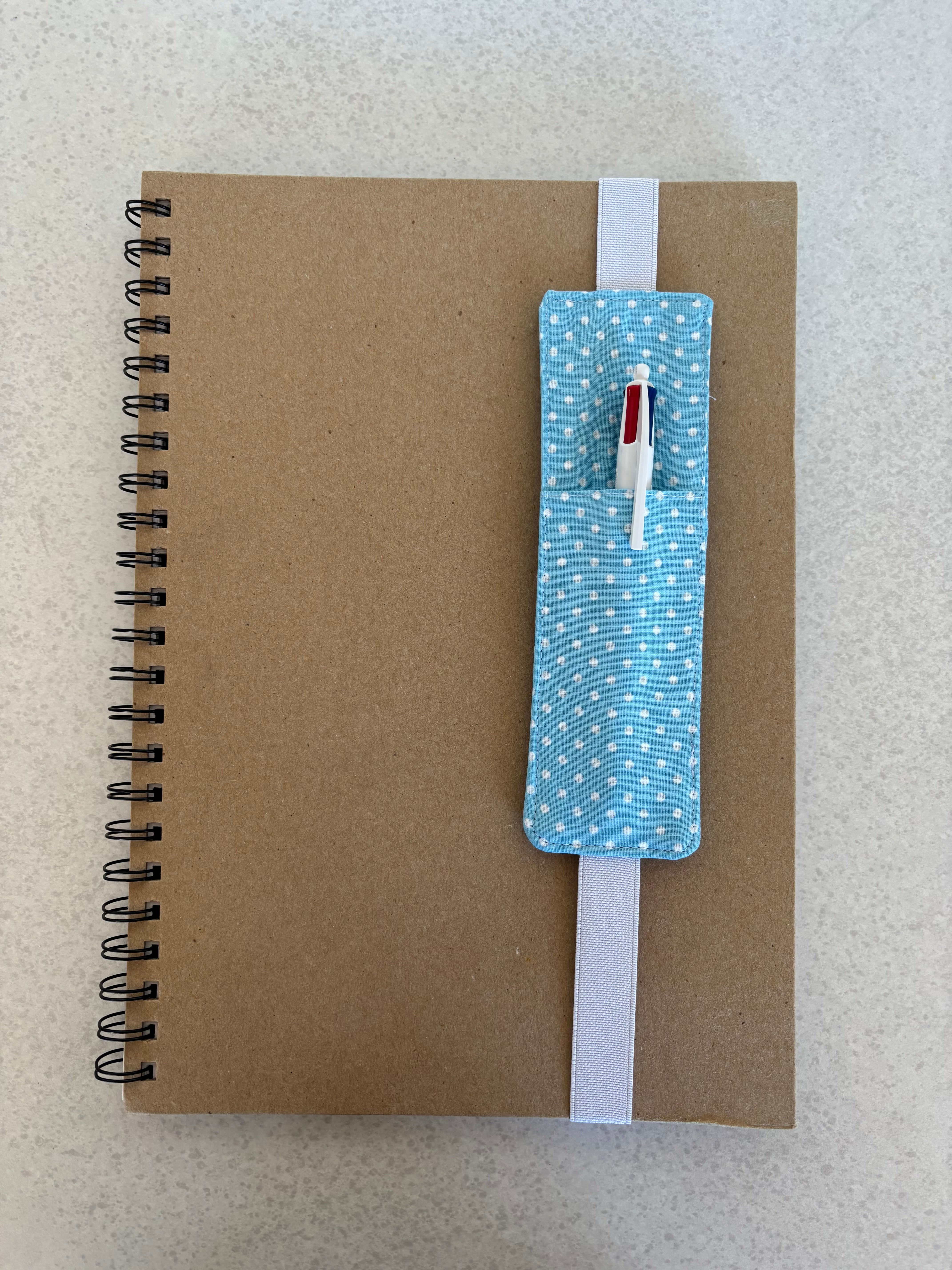 Handmade Fabric Bookmark with Pen Holder | Book Lover Gift