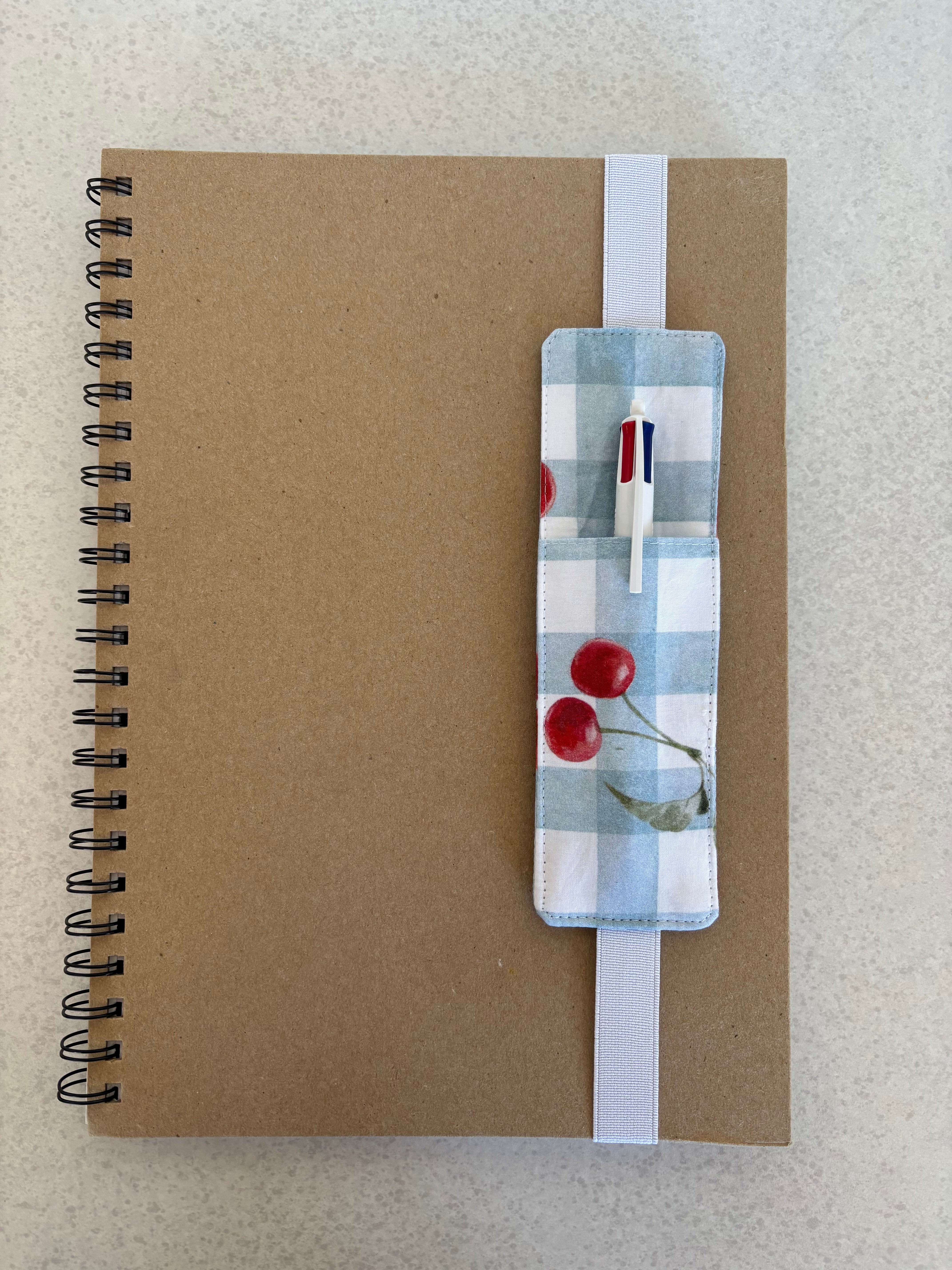 Handmade Fabric Bookmark with Pen Holder | Book Lover Gift