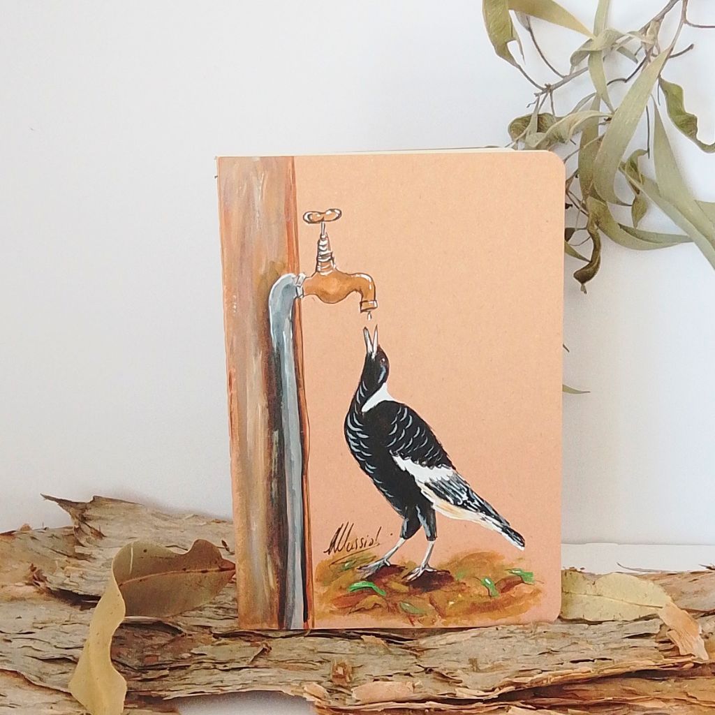 Notebooks Cotton Bound Lined A5 featuring birds and animals