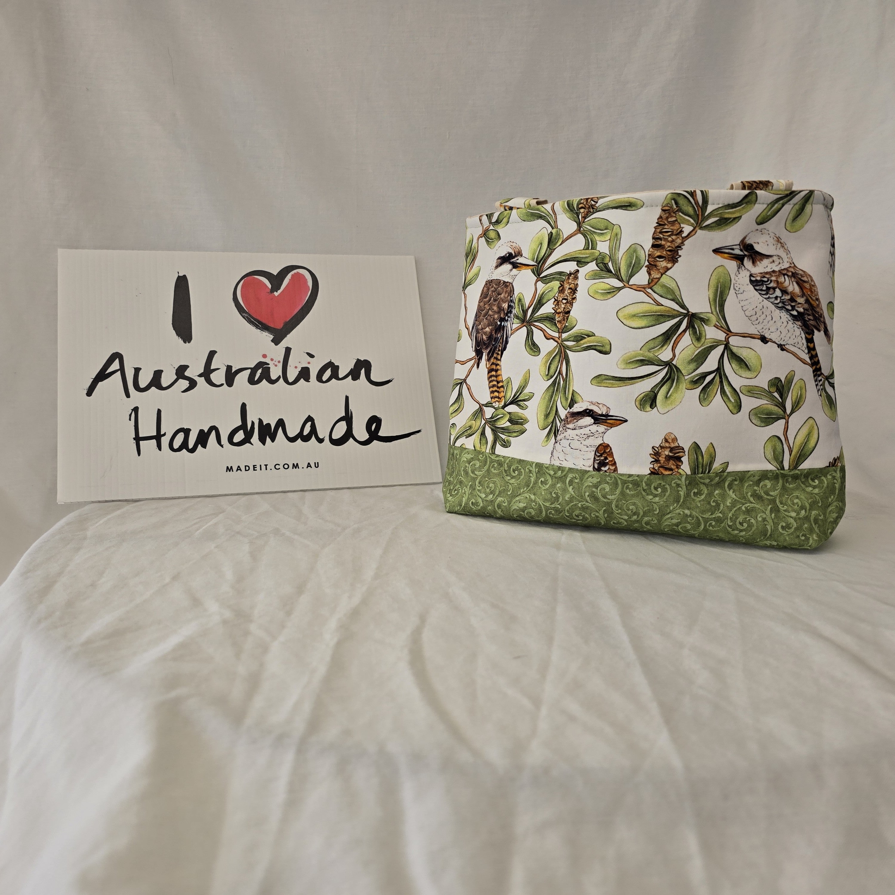Handmade | Classic Handbag | Kookaburra | Australian Wildlife Collection