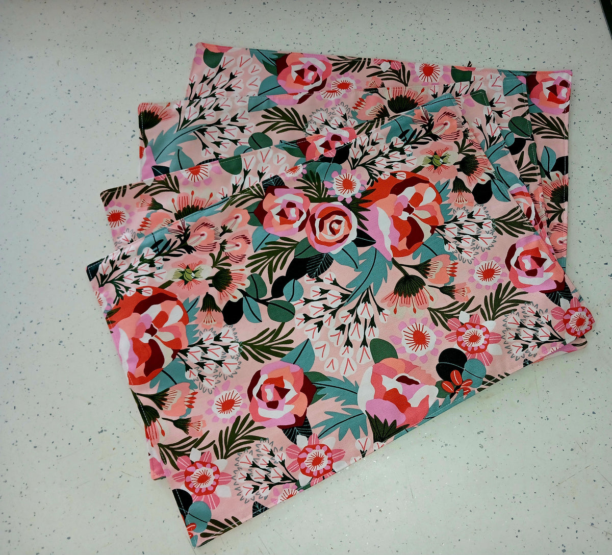Reversible Placemats - One Design - Jocelyn Proust - Set of 4 - Handmade
