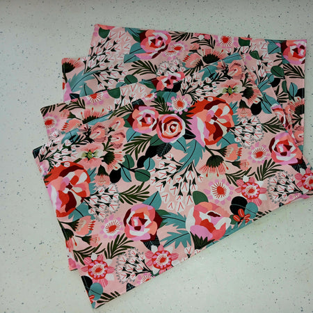 Reversible Placemats - One Design - Jocelyn Proust - Set of 8- Handmade in Wardell
