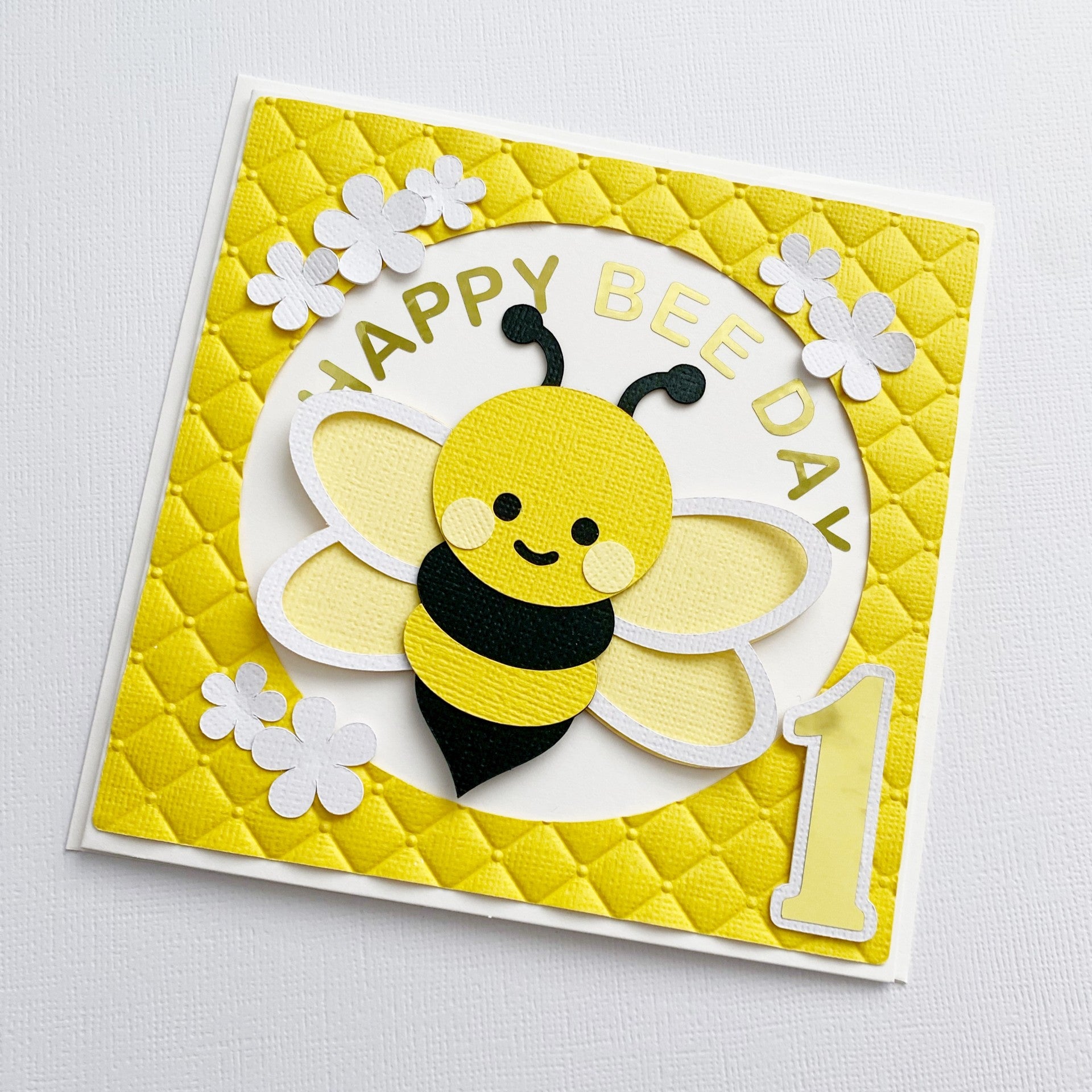 Happy Bee Day birthday card.