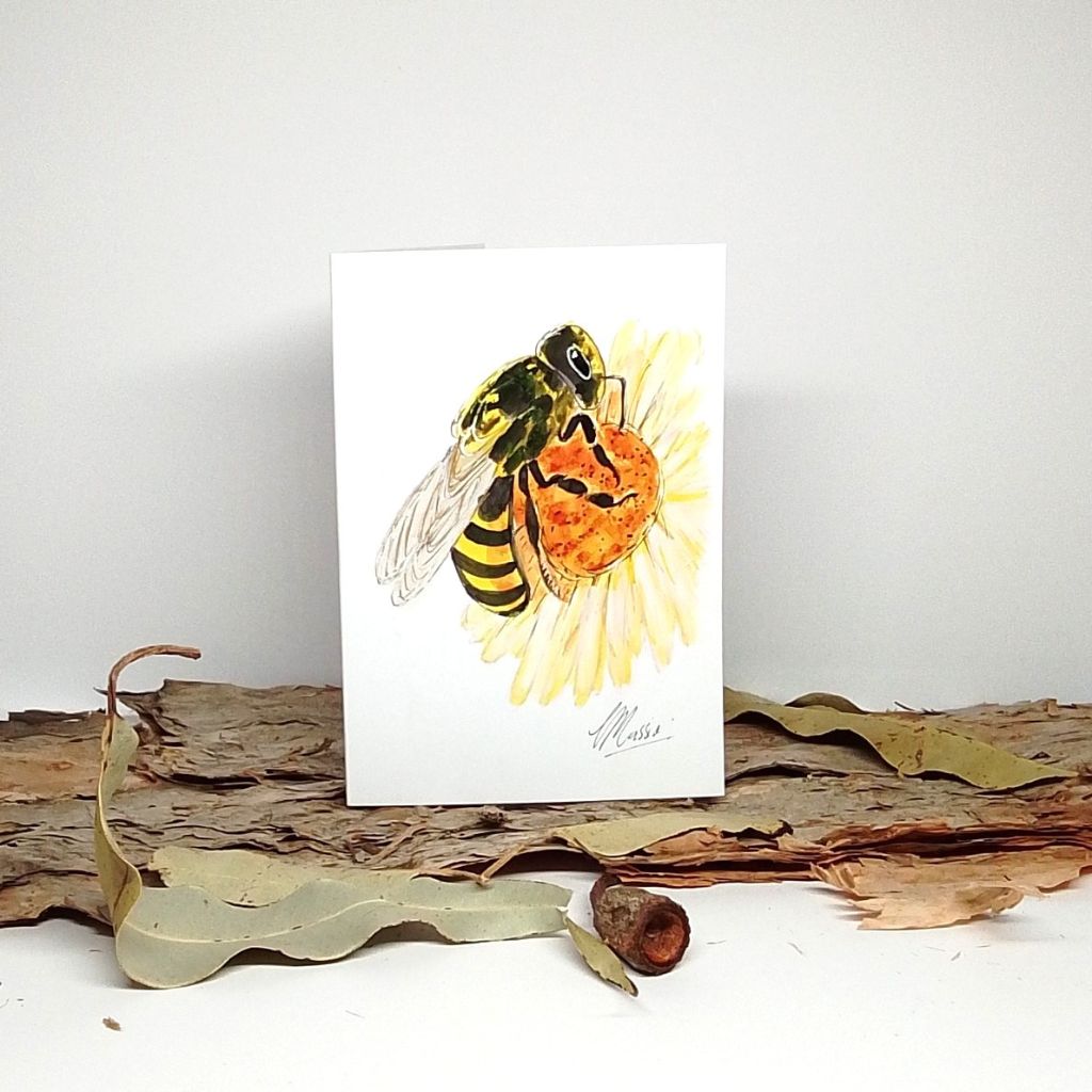 Handpainted Bee Series Notebooks and Cards