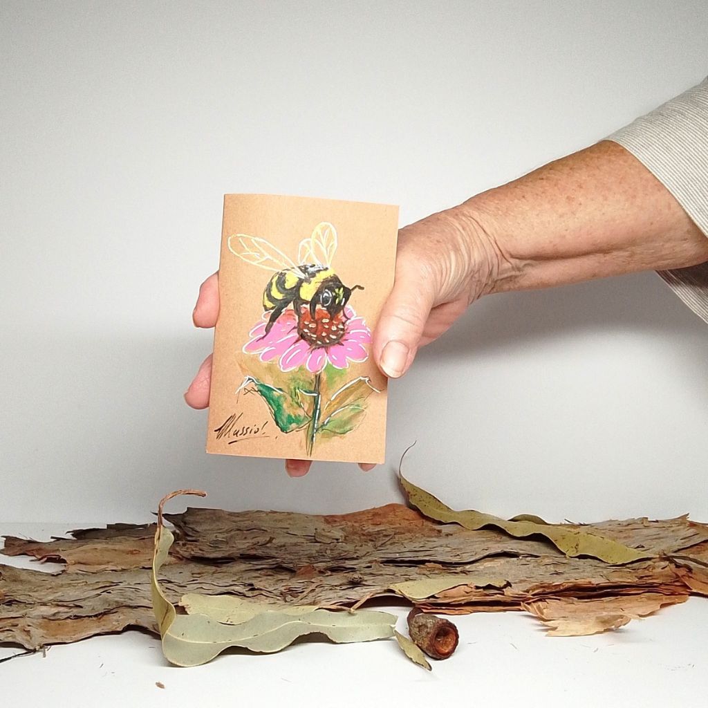 Handpainted Bee Series Notebooks and Cards