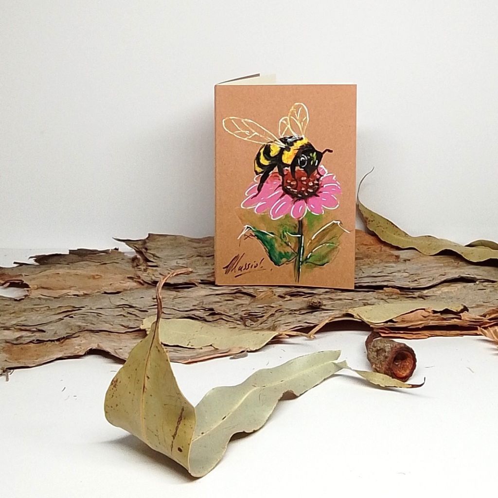 Handpainted Bee Series Notebooks and Cards