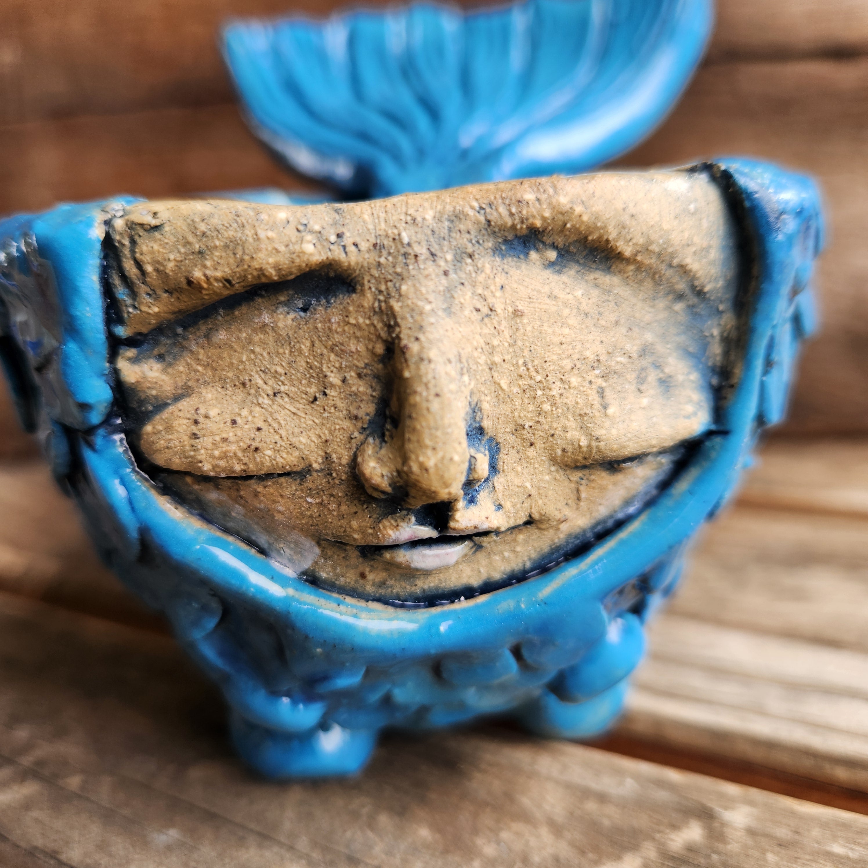 Mermaid salt pot, spoon, table gift