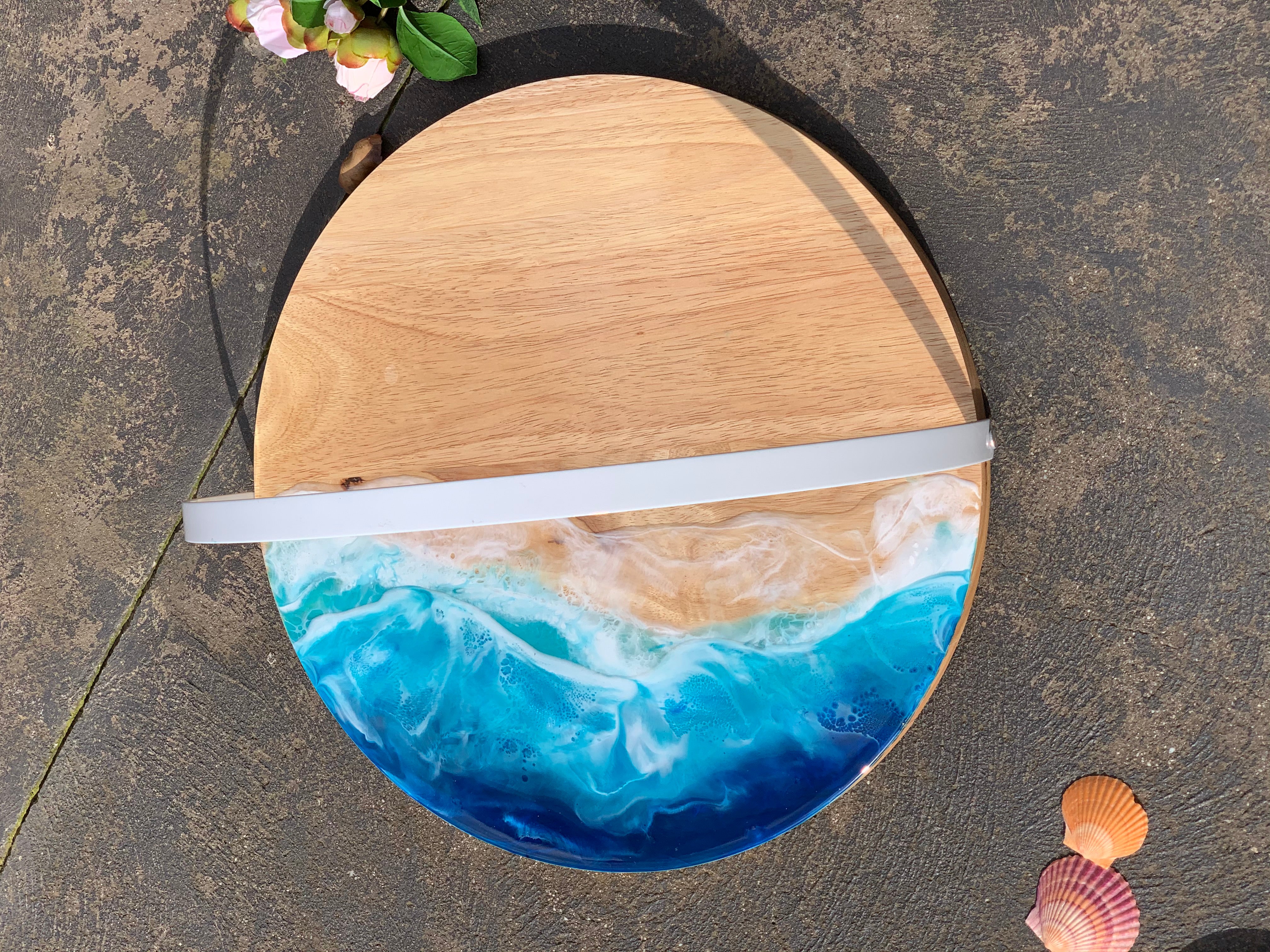 Ocean board | round serving board | serve board | charcuterie boa