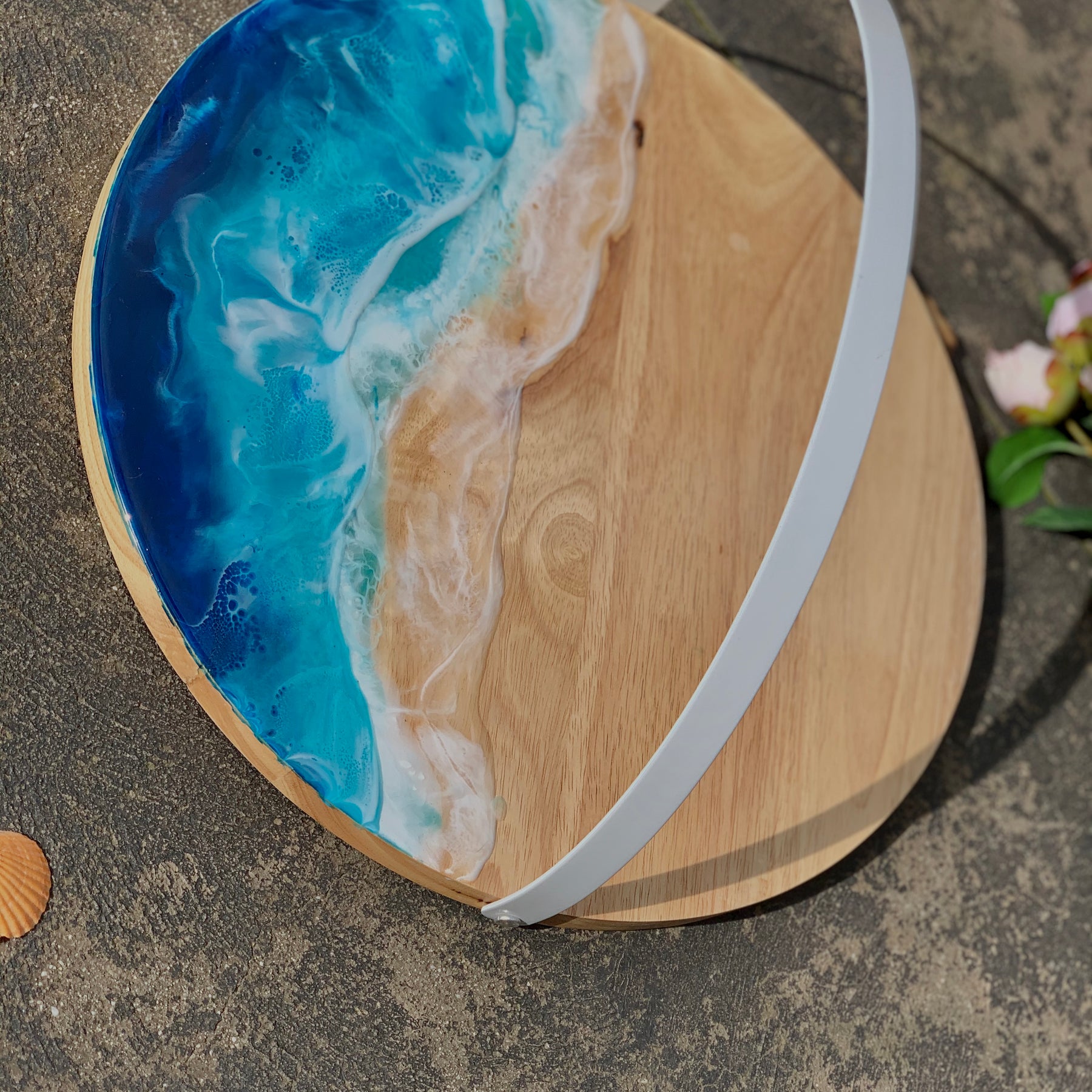 Ocean board | round serving board | serve board | charcuterie boa