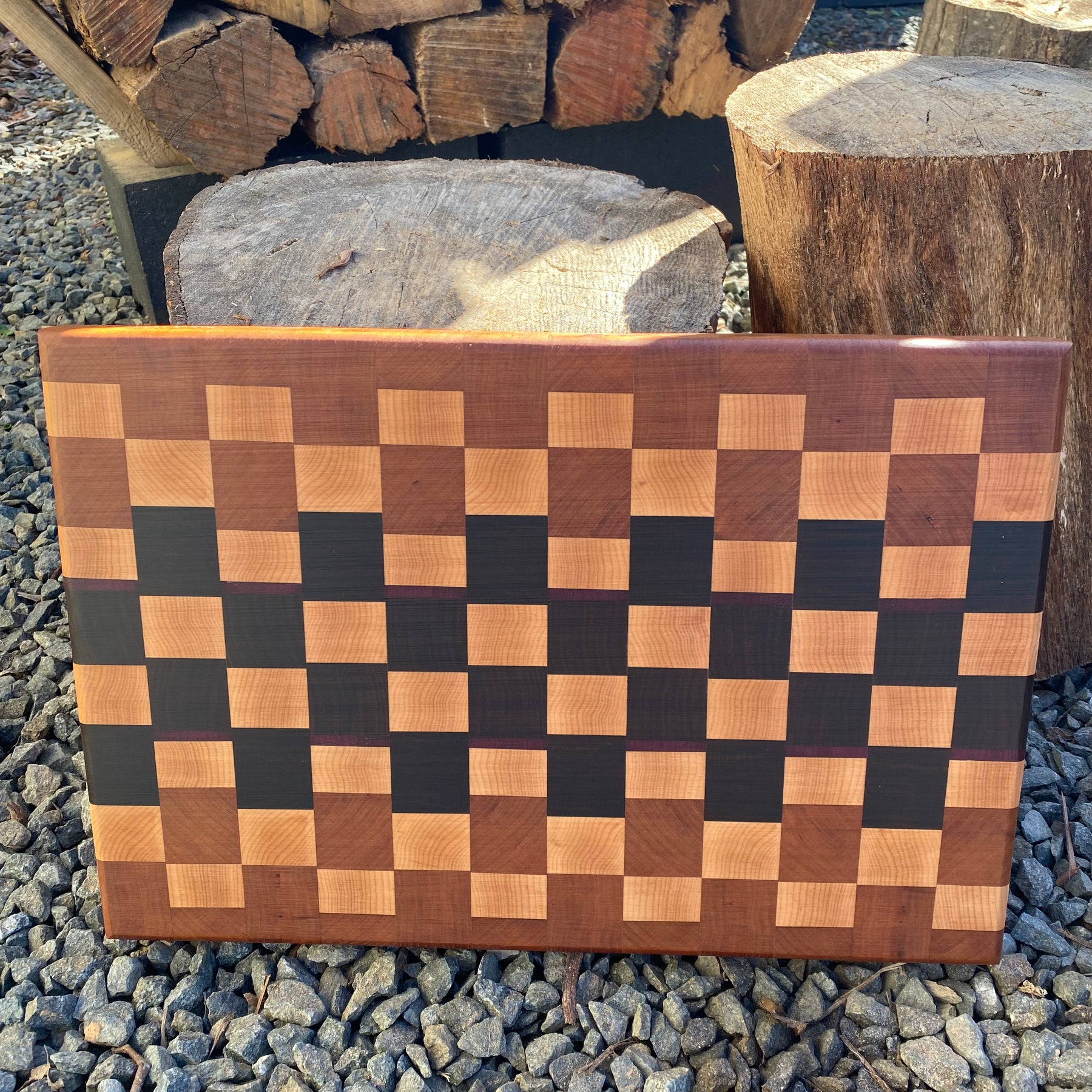 Chopping Board - "The Tri Timber Grid"