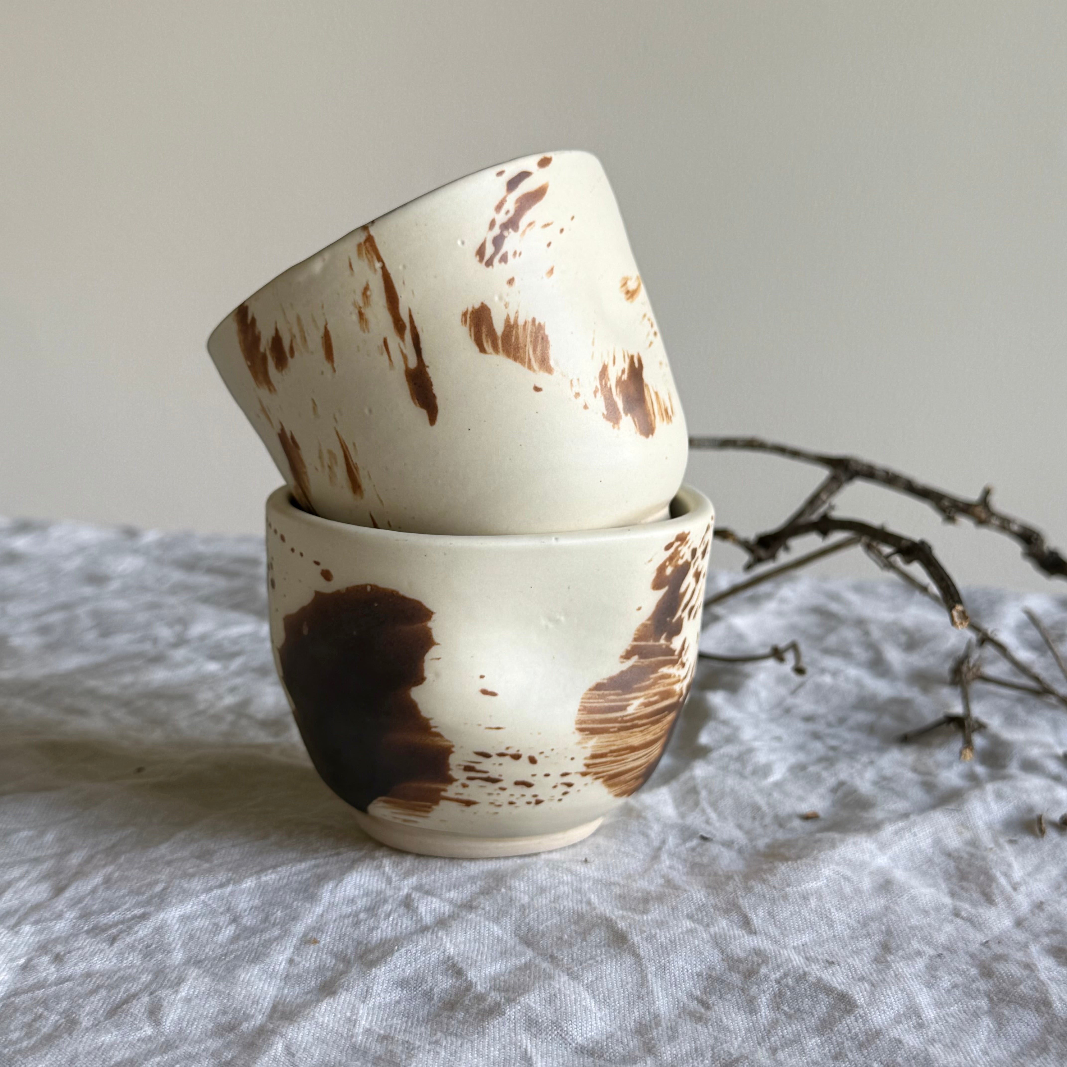 Stillness Thumb Cups | Handmade Ceramic Yunomi Tea Cups