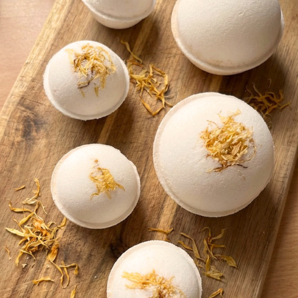 Sacred Ground Bath Bomb | Sage, Sandalwood & Cedarwood — 6.4cm