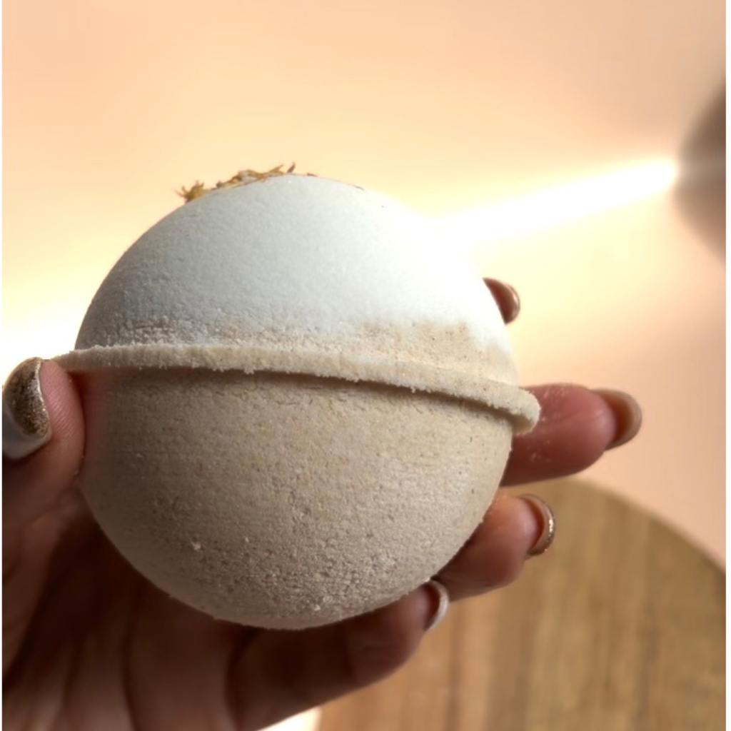Sacred Ground Bath Bomb | Sage, Sandalwood & Cedarwood — 6.4cm