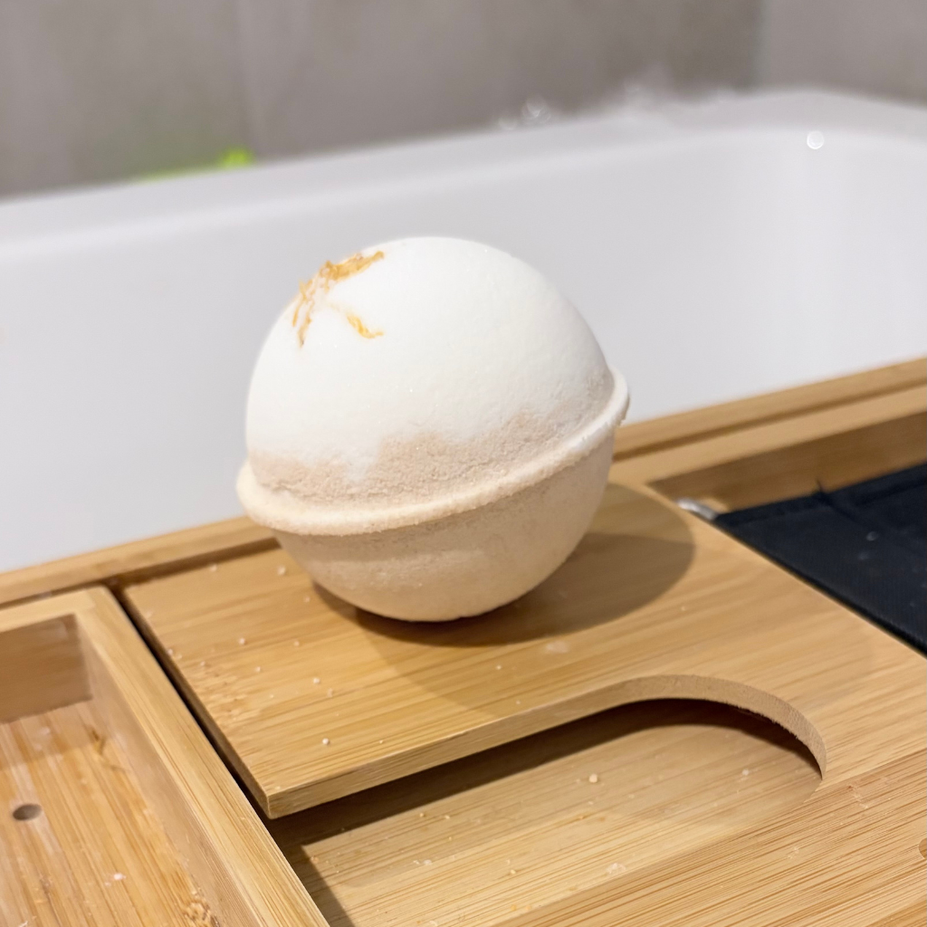 Sacred Ground Bath Bomb | Sage, Sandalwood & Cedarwood — 6.4cm