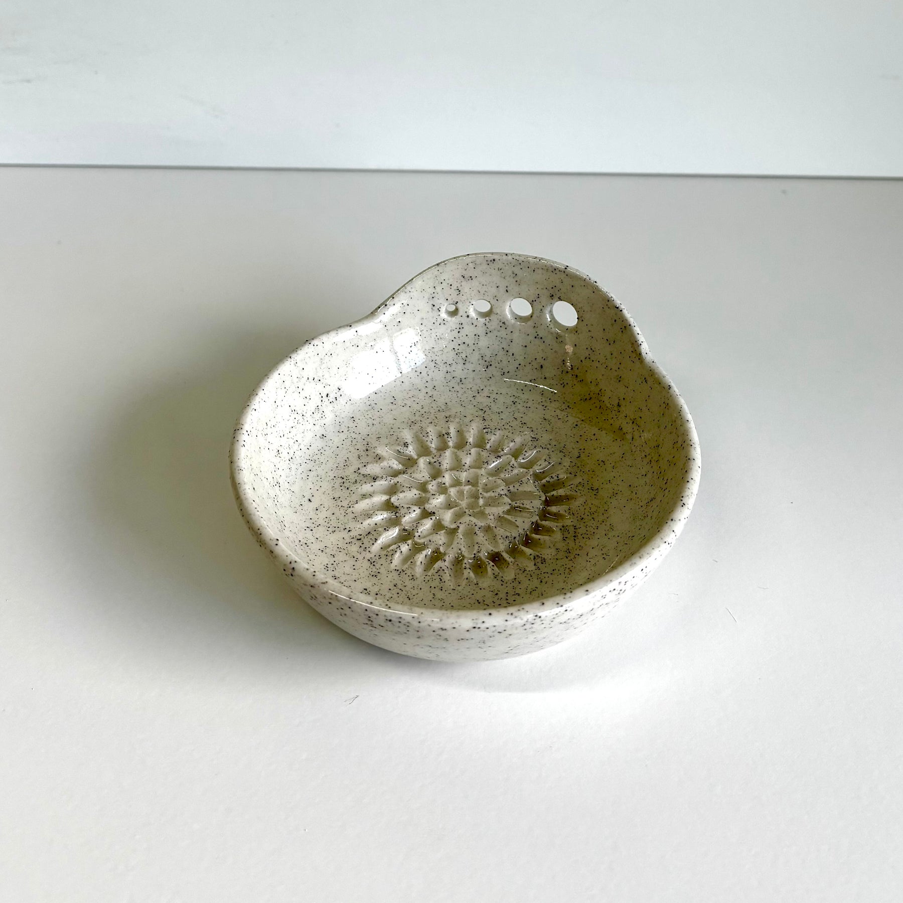 Ceramic Garlic/Ginger Grater and Herb Stripper - Hand Made Ceramic