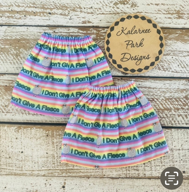 "I don't give a fleece" Adult Sock Savers