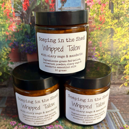 Whipped Tallow Cream with Clary Sage & Mandarin