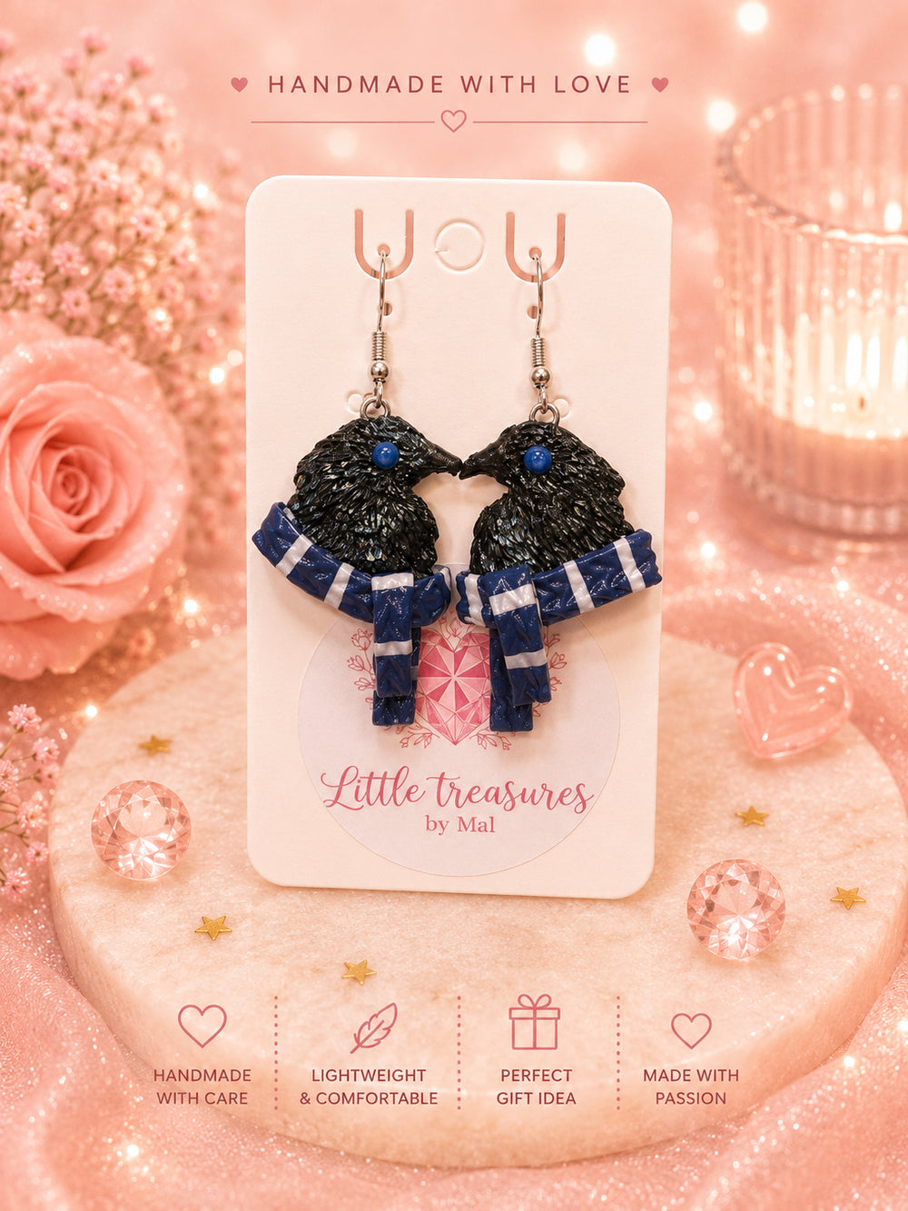 Handcrafted Magical house Earrings