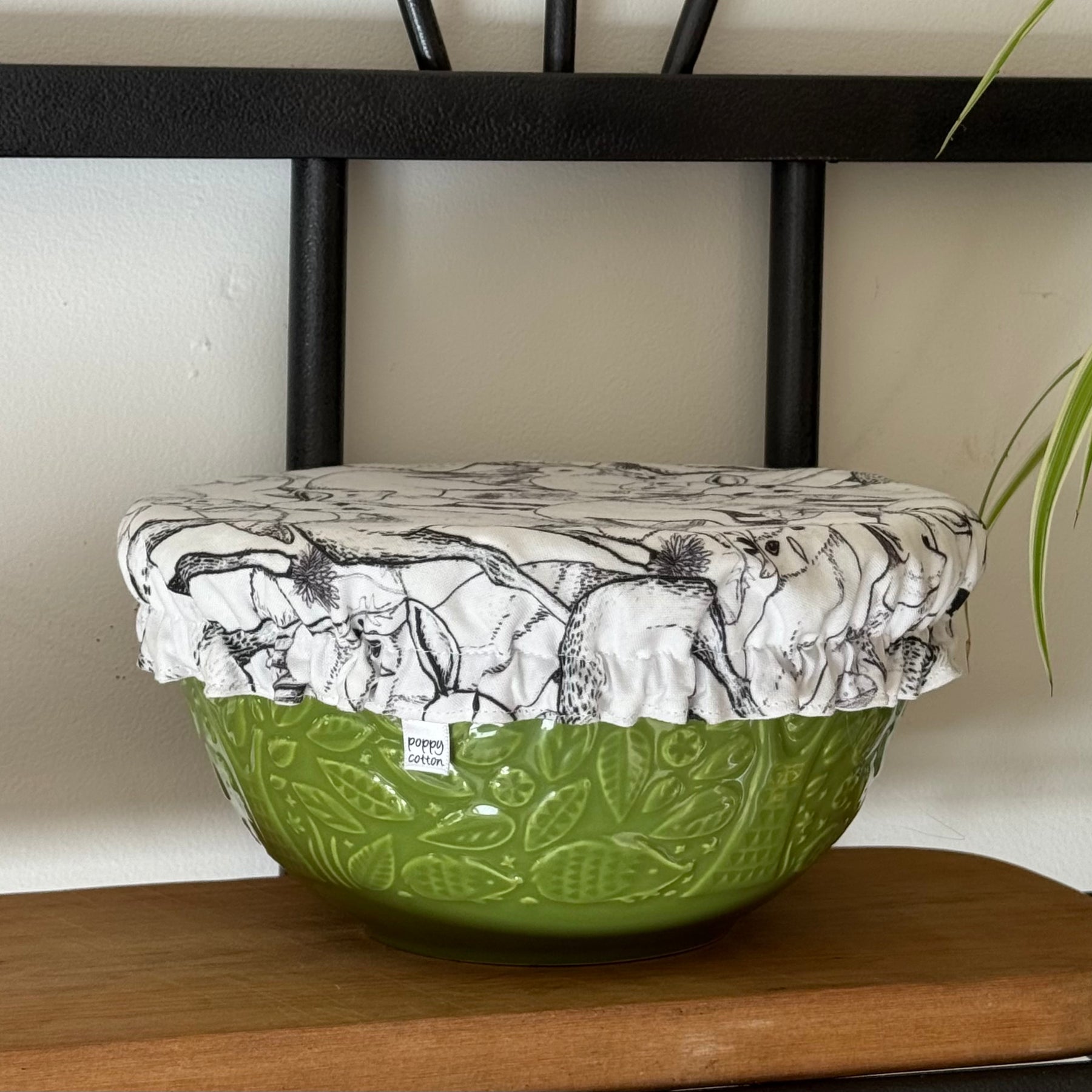 WOODLAND DEER ~ Reusable Fabric Bowl Cover