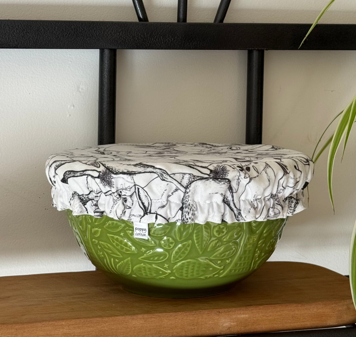 WOODLAND DEER ~ Reusable Fabric Bowl Cover