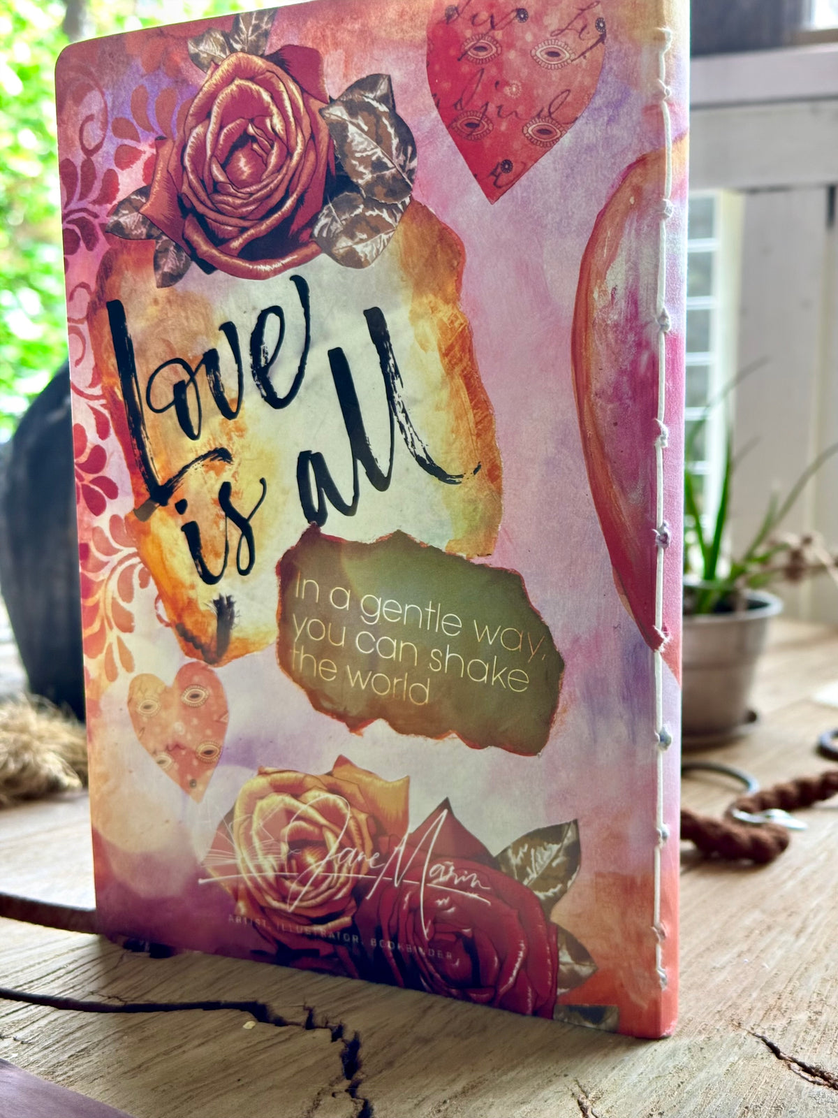 Art in the Canefields Handbound Notebook - Love is All